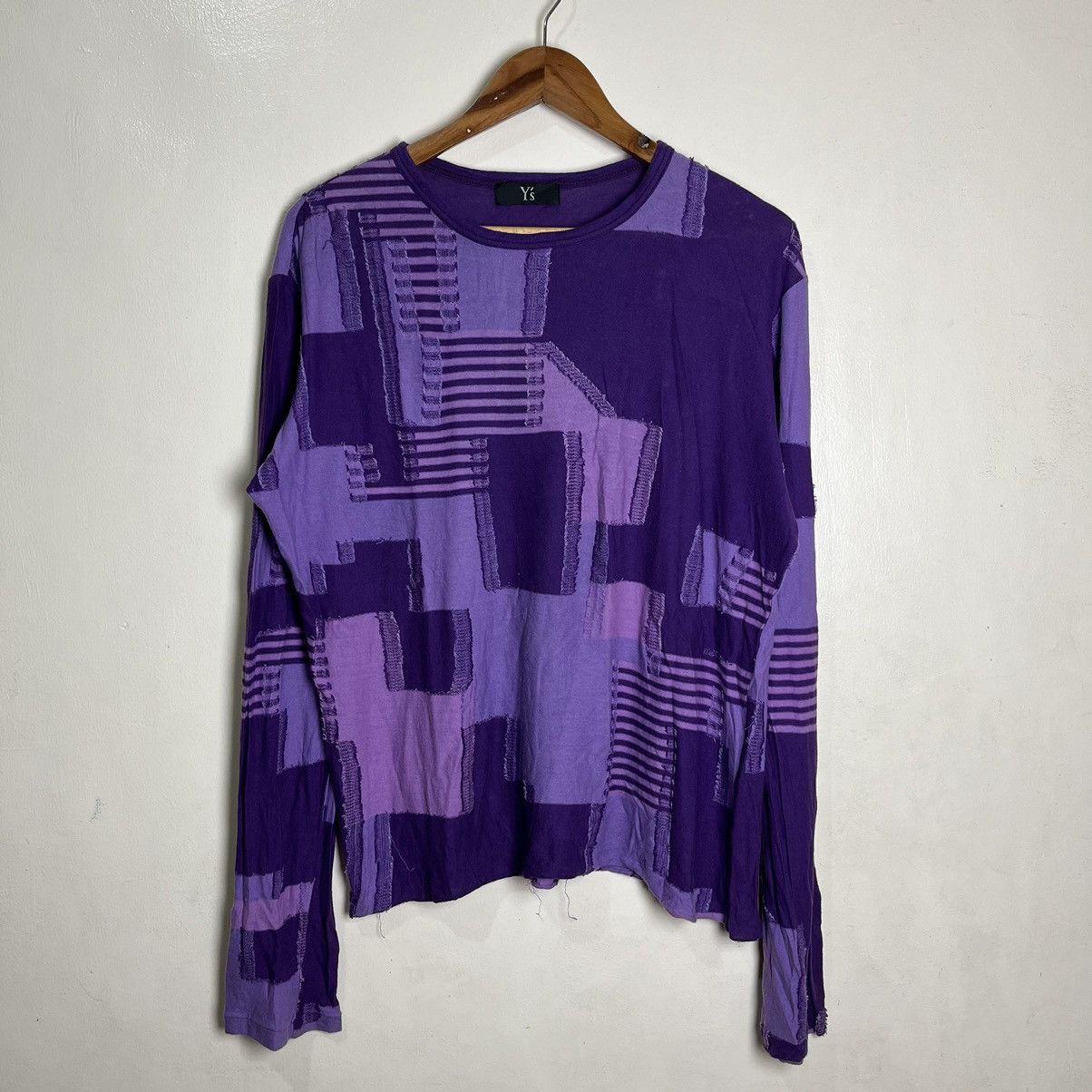 Y's Y's by Yohji Yamamoto Patchwork Sweater Size US L / EU 52-54 / 3 - 1 Thumbnail