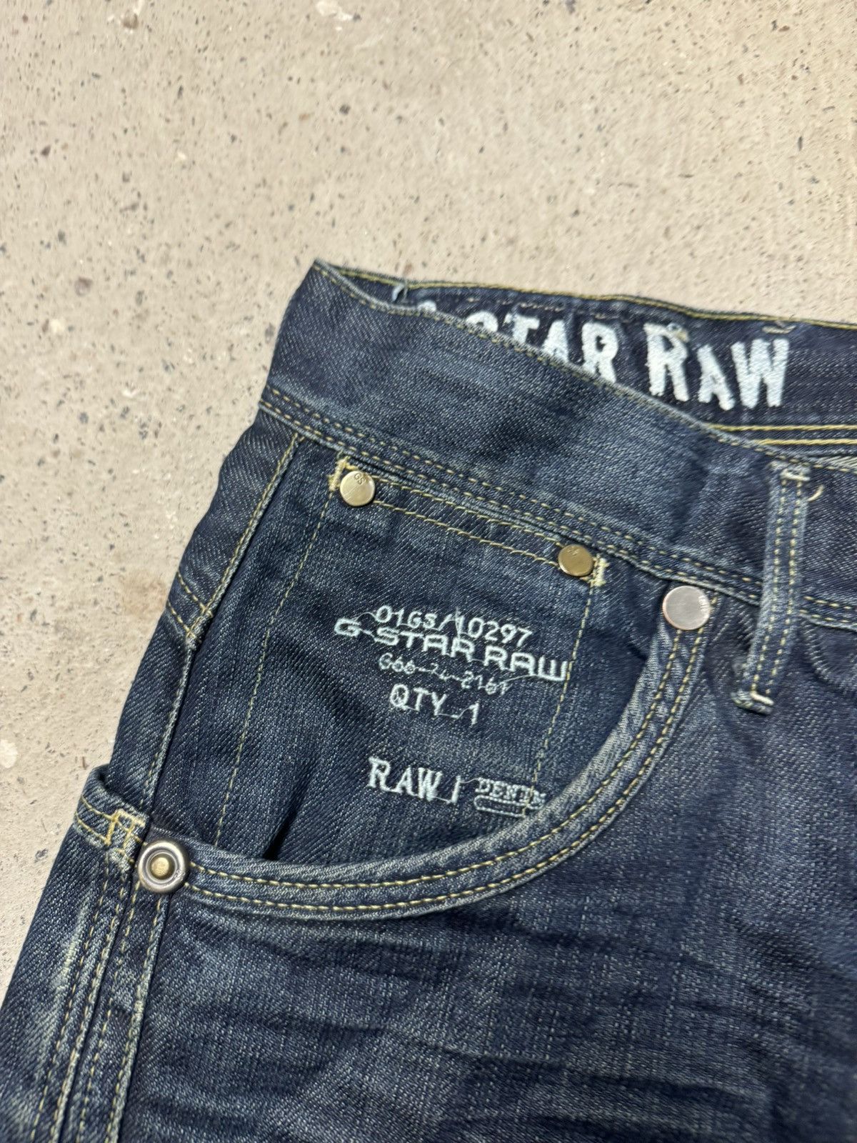 G-Star × Vintage Vintage Y2K G Star Raw 3301 KBWG Embroidered Logo Pants Size US 30 / EU 46 - 6 Thumbnail