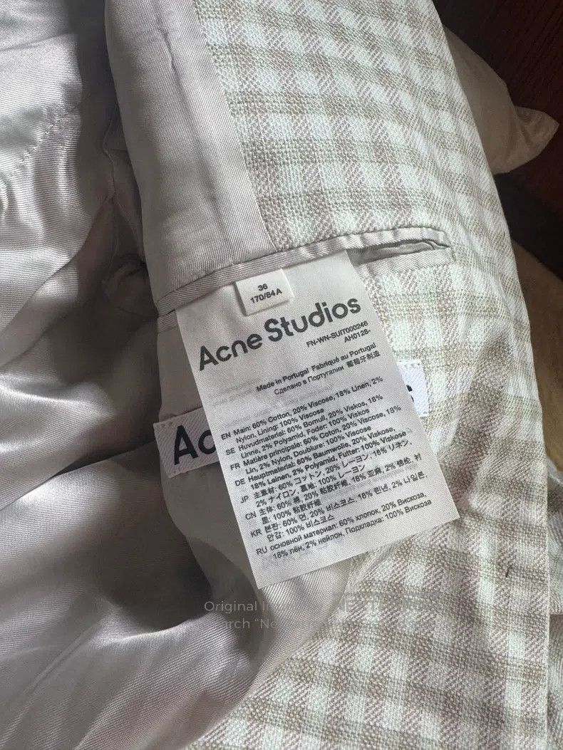 Acne Studios Acne Studios size:36 A white checkered cardigan Size S / US 4 / IT 40 - 4 Thumbnail