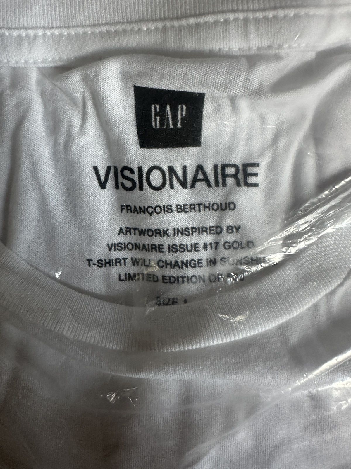 Gap × Visionaire Publications VISIONAIRE x GAP FRANCOIS BERTHAUD T Shirt NEW! Size US L / EU 52-54 / 3 - 9 Thumbnail