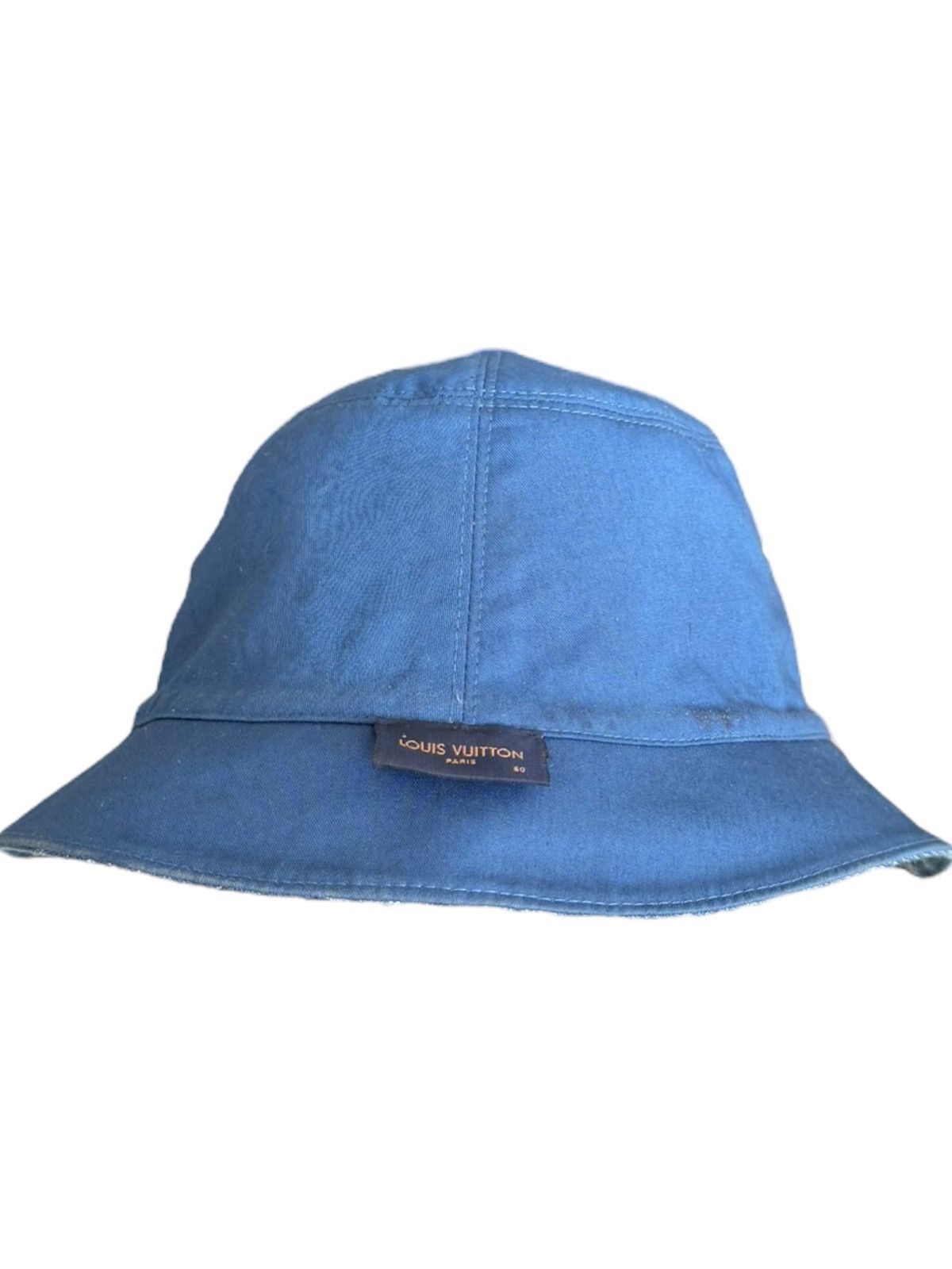 Louis Vuitton 2000’s Denim Monogram LV Reversible Bucket Hat Size ONE SIZE - 8 Thumbnail