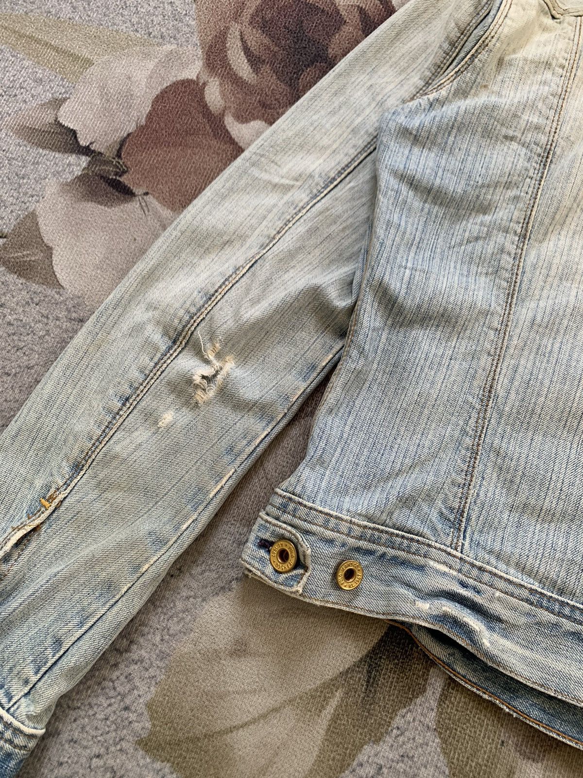 Polo Ralph Lauren Ralph Lauren Polo Jeans Co Distress Denim Jacket Size M / US 6-8 / IT 42-44 - 14 Thumbnail