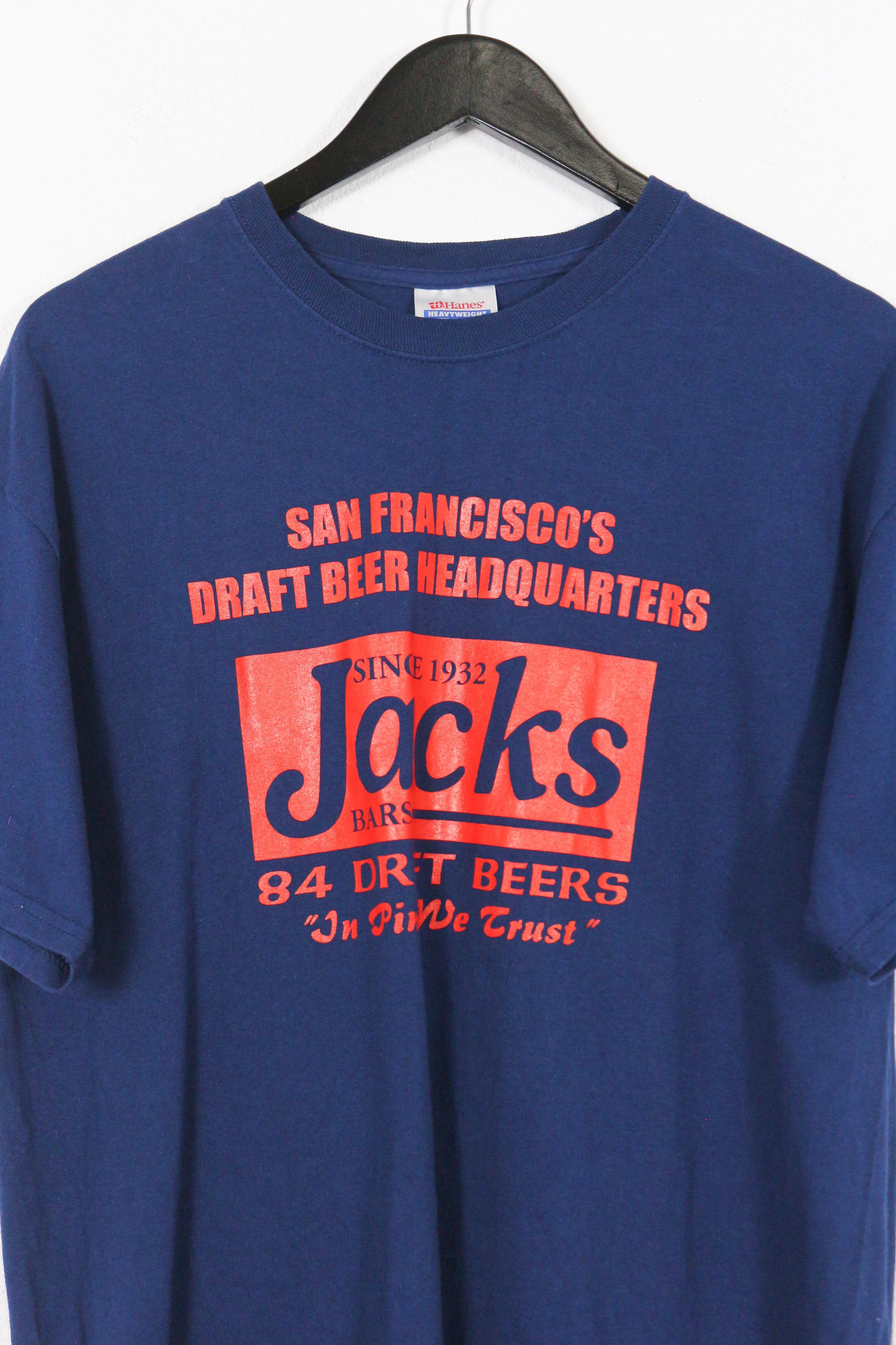 Budweiser × Vintage Vintage Jacks Draft Beer Graphic Tee Tshirt 90s Size US L / EU 52-54 / 3 - 2 Thumbnail
