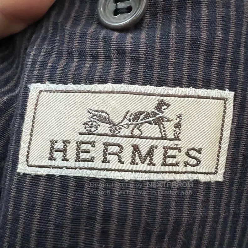 Hermes Hermes Striped Suit Jacket Size 50R - 4 Thumbnail