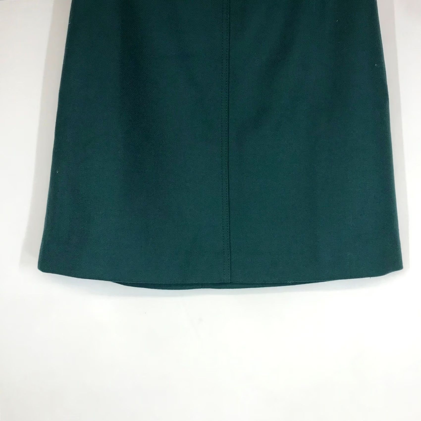 J.Crew J.Crew Womens Forest Green Wool A-Line Mini Skirt Size 6 Lined Back Zip Size 28" / US 6 / IT 42 - 3 Thumbnail