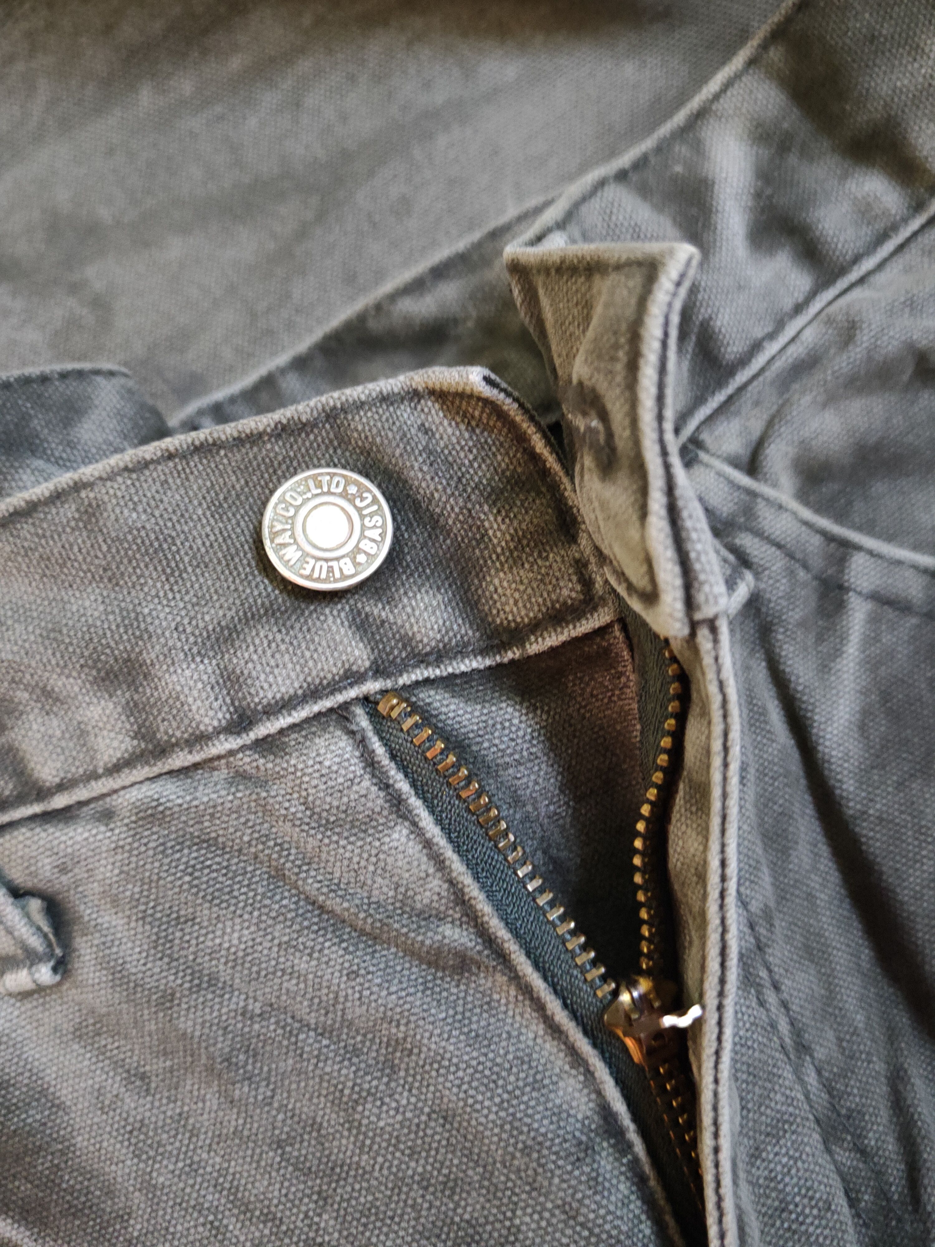 Japanese Brand Blue Way Olive faded cargo denim Jeans #S1571 Size US 28 / EU 44 - 12 Thumbnail