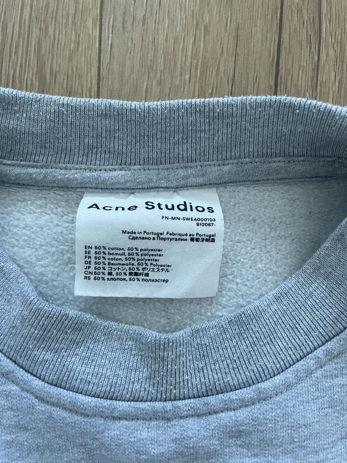 Acne Studios Acne Studios Grey Crewneck Sweatshirt Old Money Size US M / EU 48-50 / 2 - 6 Thumbnail