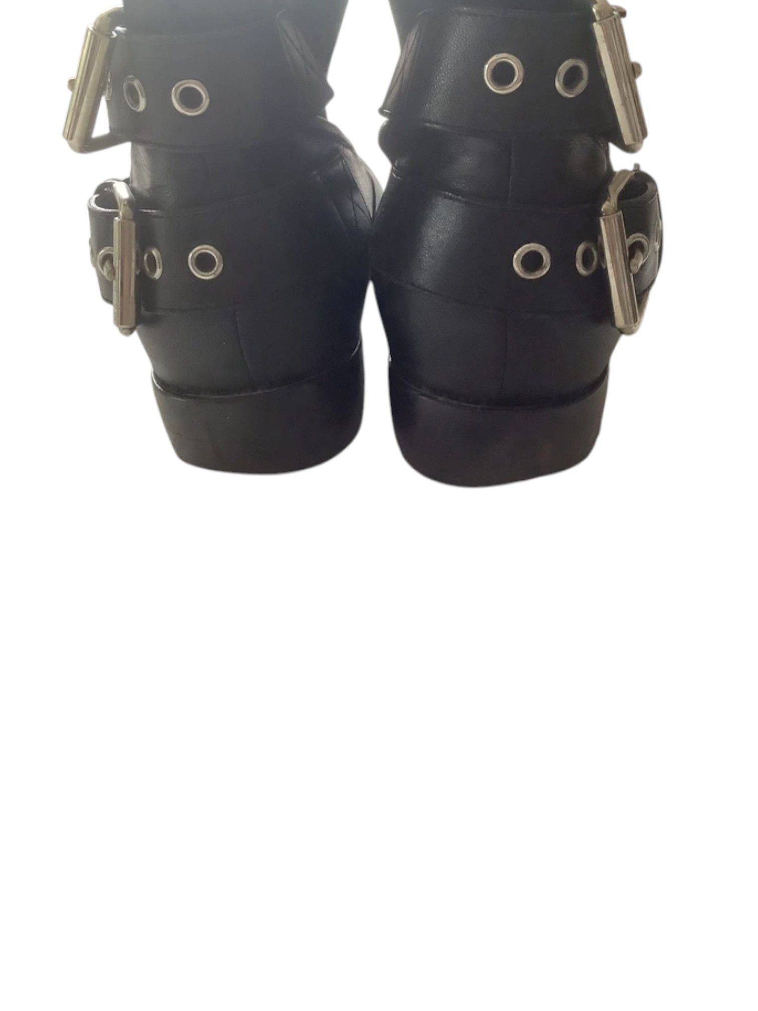 Giuseppe Zanotti Giuseppe Zanotti Leather Double-Zip Ankle Boots w Buckles Size US 7 / EU 40 - 5 Thumbnail
