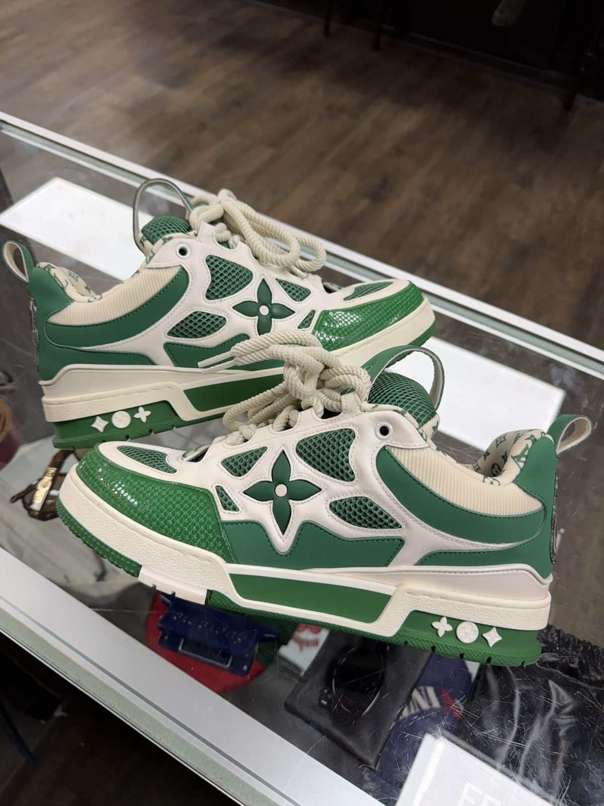 Louis Vuitton Louis Vuitton LV Skate Green White Monogram Size US 9 / EU 42 - 1 Thumbnail