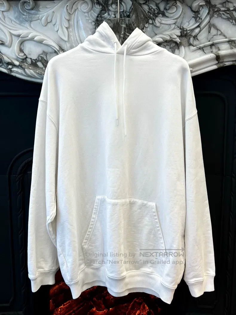 Balenciaga Balenciaga Back Print Letter Logo Pattern White Hooded Hoo Size US XS / EU 42 / 0 - 2 Thumbnail