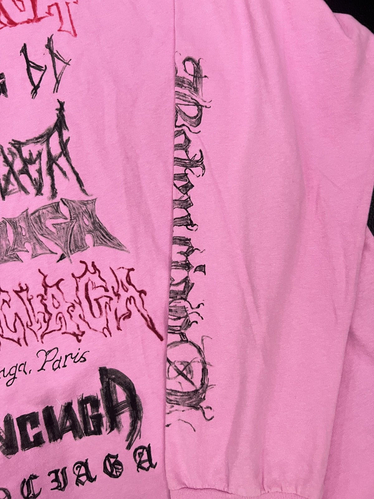 Balenciaga Balenciaga SS24 Lunar New Year Sanskrit Graffiti Long Sleeve Size US XL / EU 56 / 4 - 15 Thumbnail