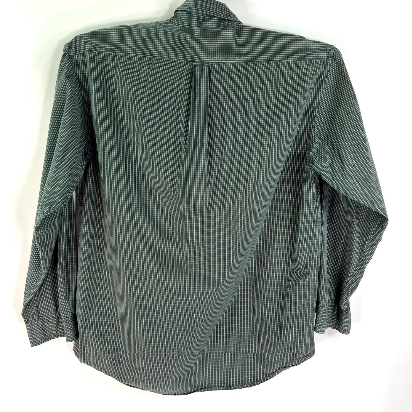 Izod VINTAGE IZOD Check Shirt Mens M Green Long Sleeve Cotton Size US M / EU 48-50 / 2 - 6 Thumbnail