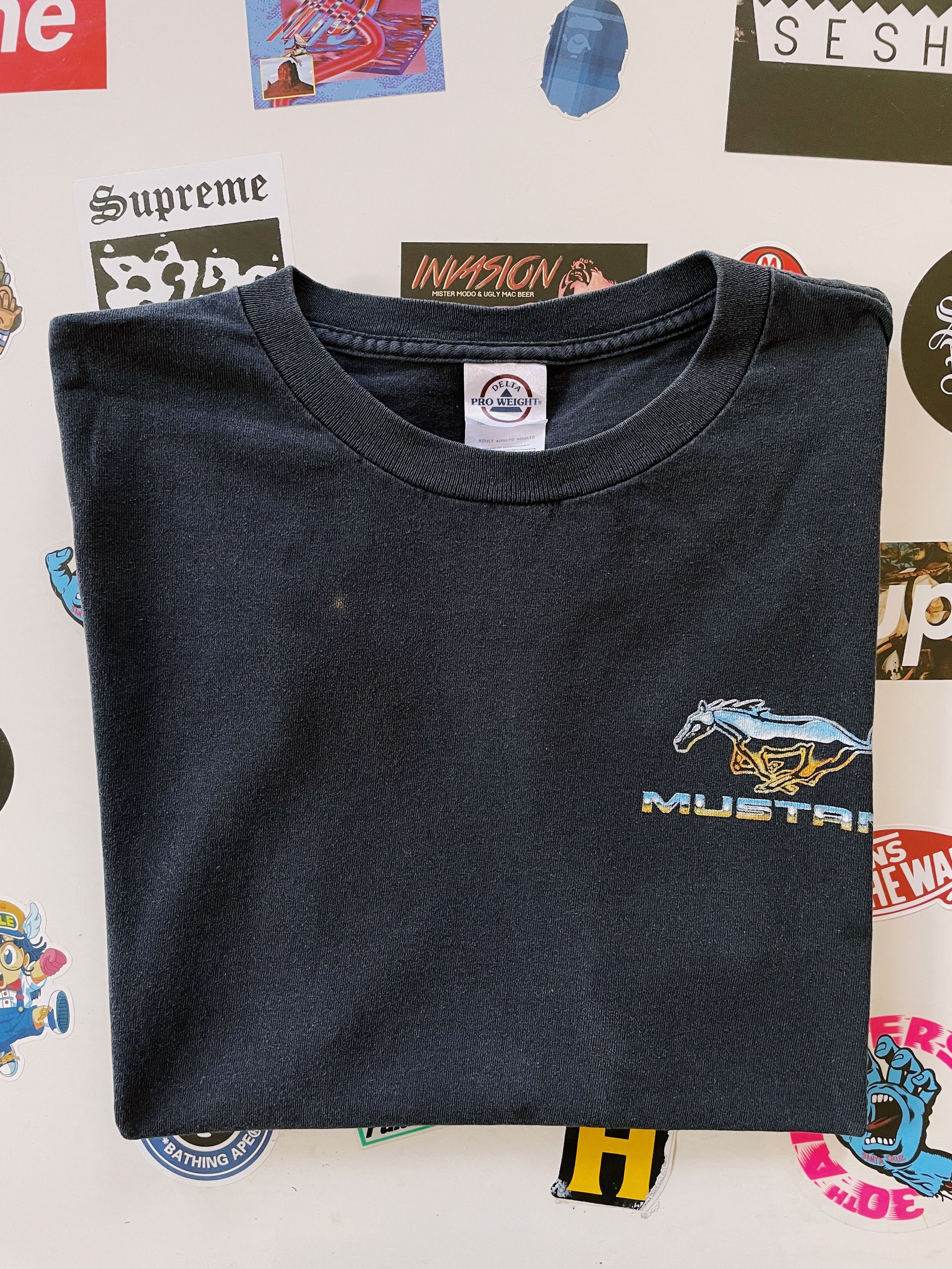 Ford × Vintage Vintage Y2K Ford Mustang Flames and Chrome & Flames T-shirt Size US L / EU 52-54 / 3 - 6 Thumbnail