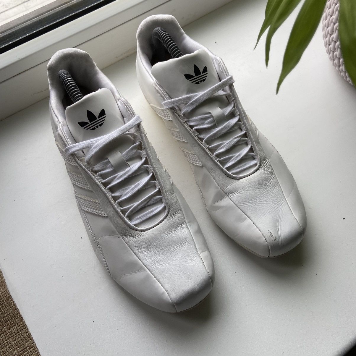 Adidas 📌 Vintage Adidas Porsche Design Y2K Leather Shoes Carbon Y2K Size US 5.5 / EU 38 - 2 Thumbnail