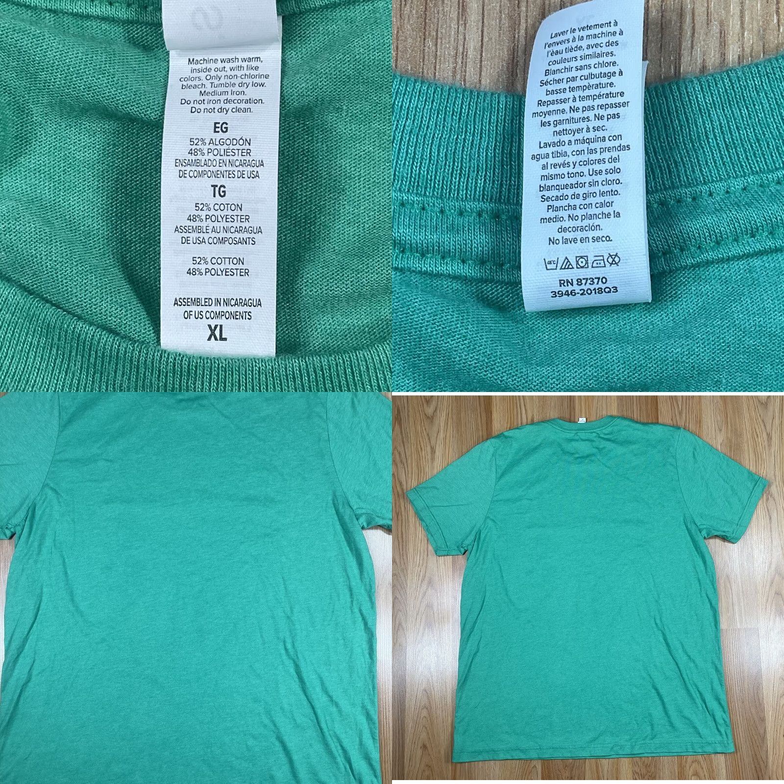 Vintage Canvas Shirt Mens X-Large Green Burlington Cars.Com Crewneck Short Sleeve Vintage, Fast Shipping, Good Pre-Owned Condition, Please See Photos Size US XL / EU 56 / 4 - 8 Thumbnail