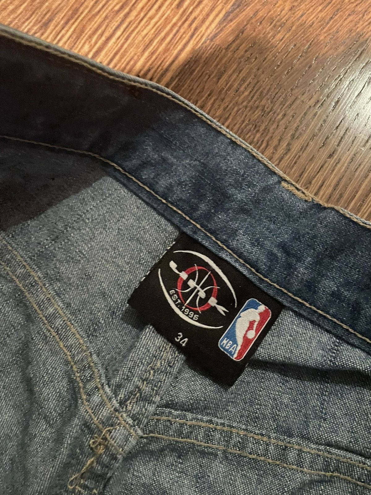 NBA Unk NBA Team Logo Denim Size US 34 / EU 50 - 4 Thumbnail