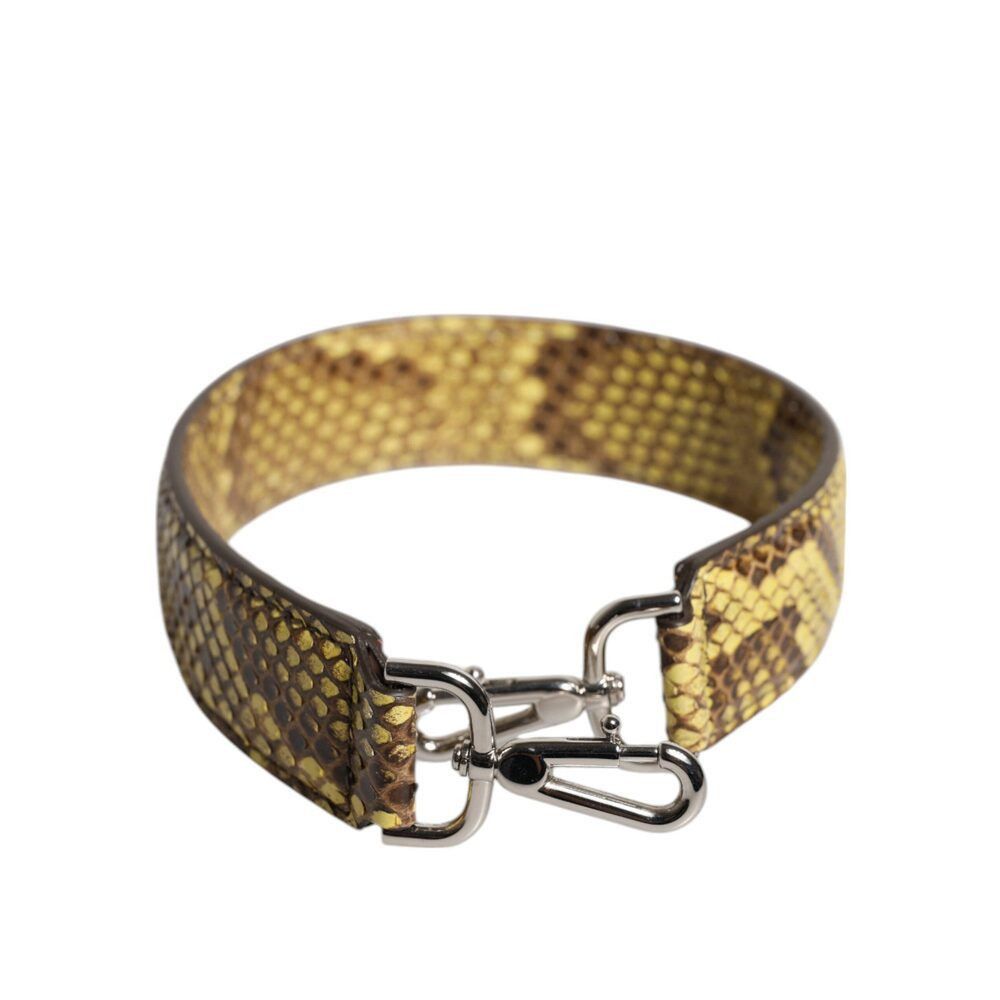 Dolce & Gabbana Dolce & Gabbana Yellow Exotic Leather Bag Shoulder Strap Size ONE SIZE - 2 Thumbnail