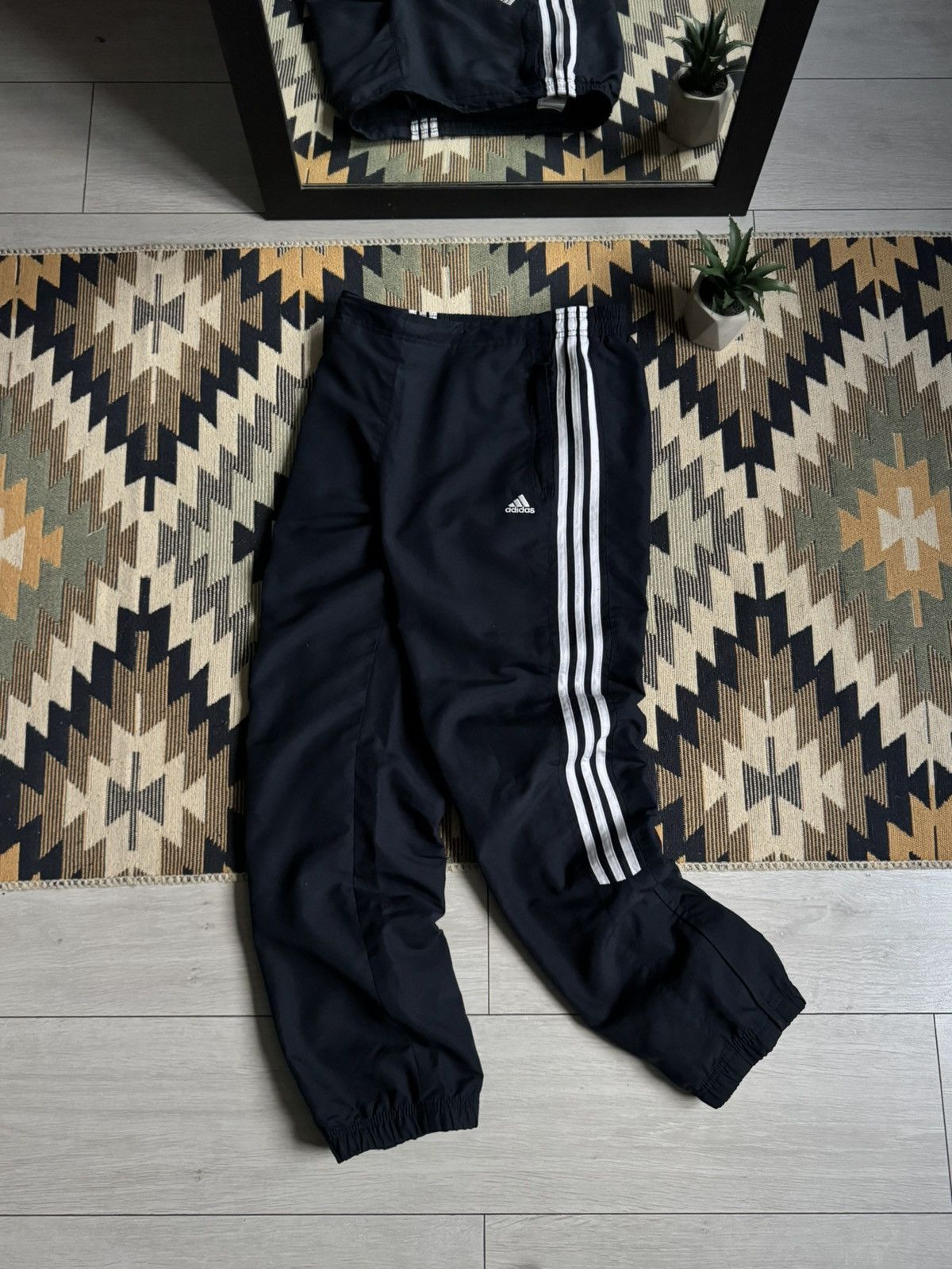Adidas Vintage Adidas Nylon Y2K Stripes Pants Size US 30 / EU 46 - 1 Thumbnail