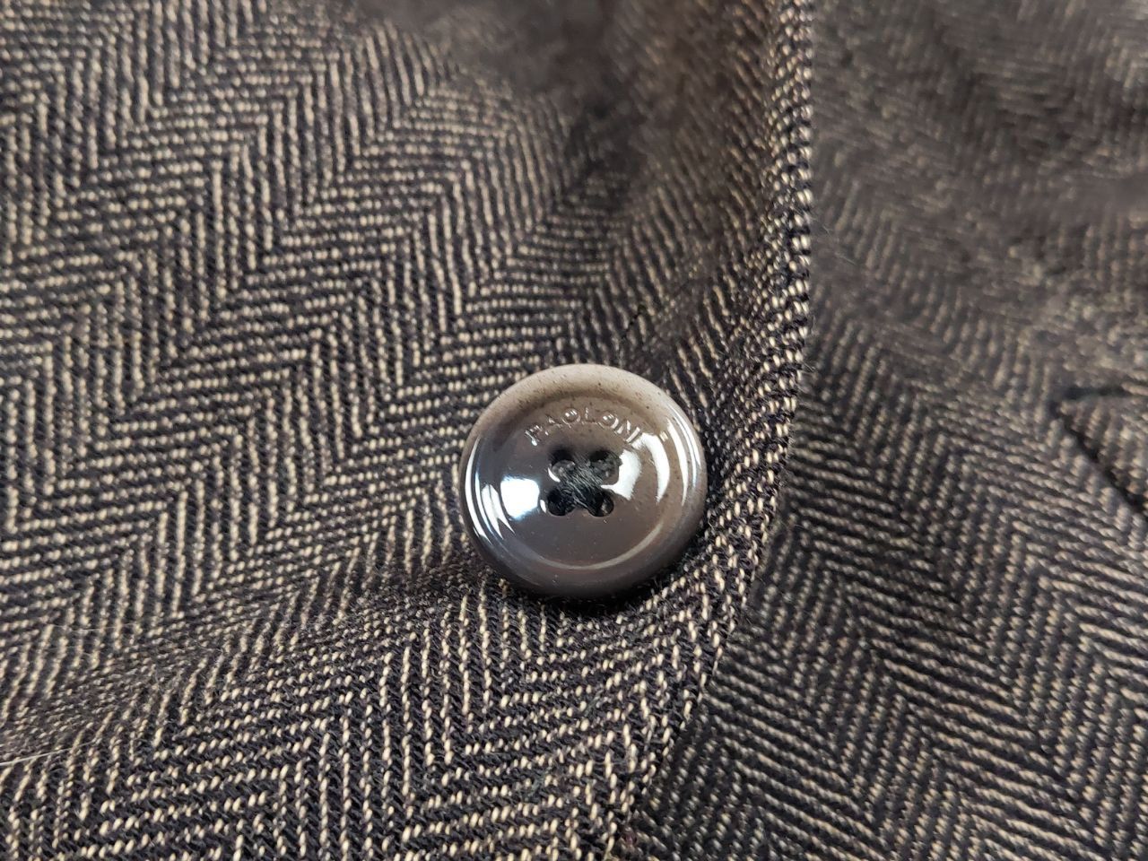Paoloni Paoloni Design Brown Texture Wool Blend Blazer Jacket Size US M / EU 48-50 / 2 - 22 Thumbnail