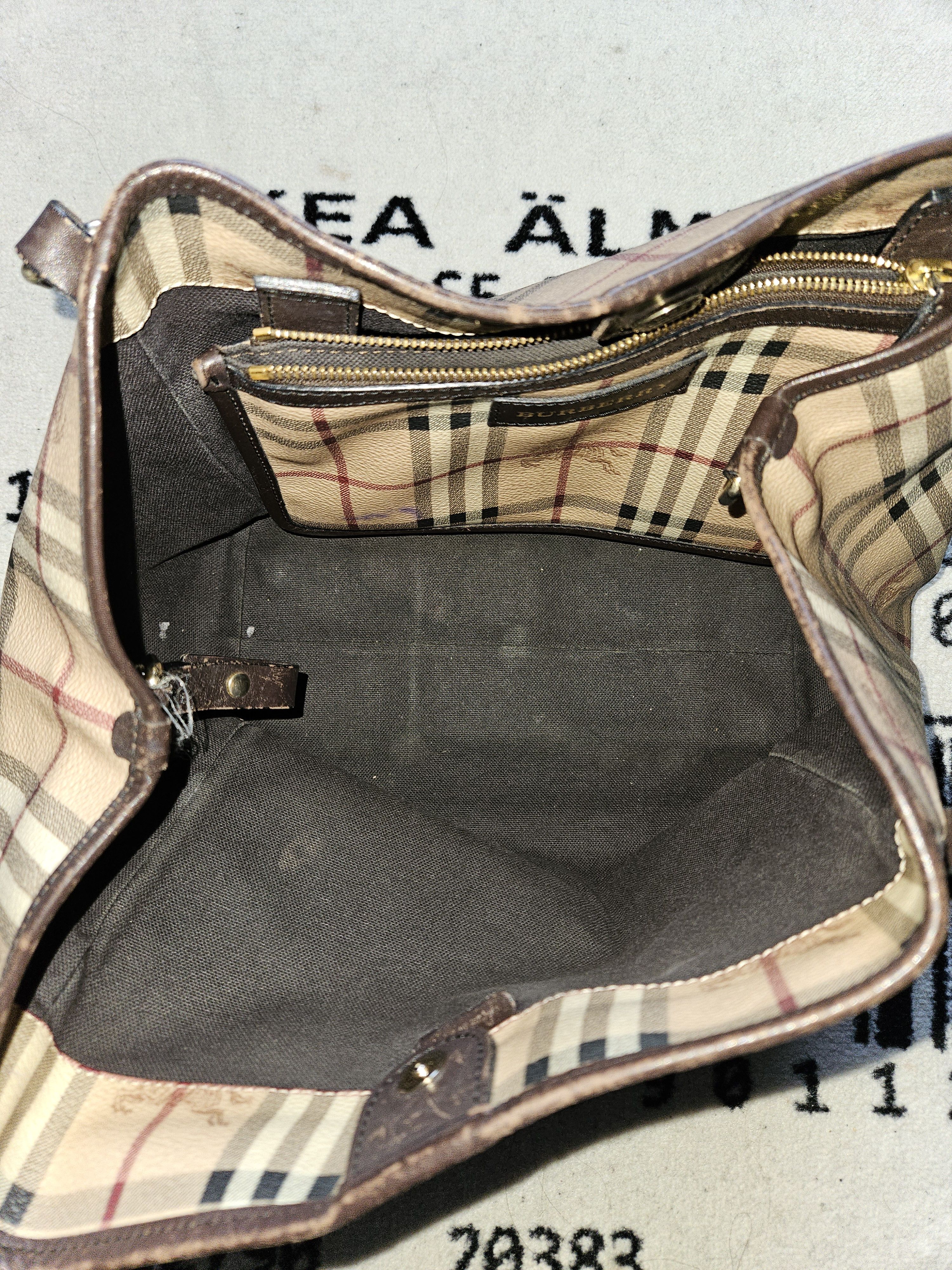 Burberry Canterybury Canvas Tote Bag Size ONE SIZE - 7 Thumbnail