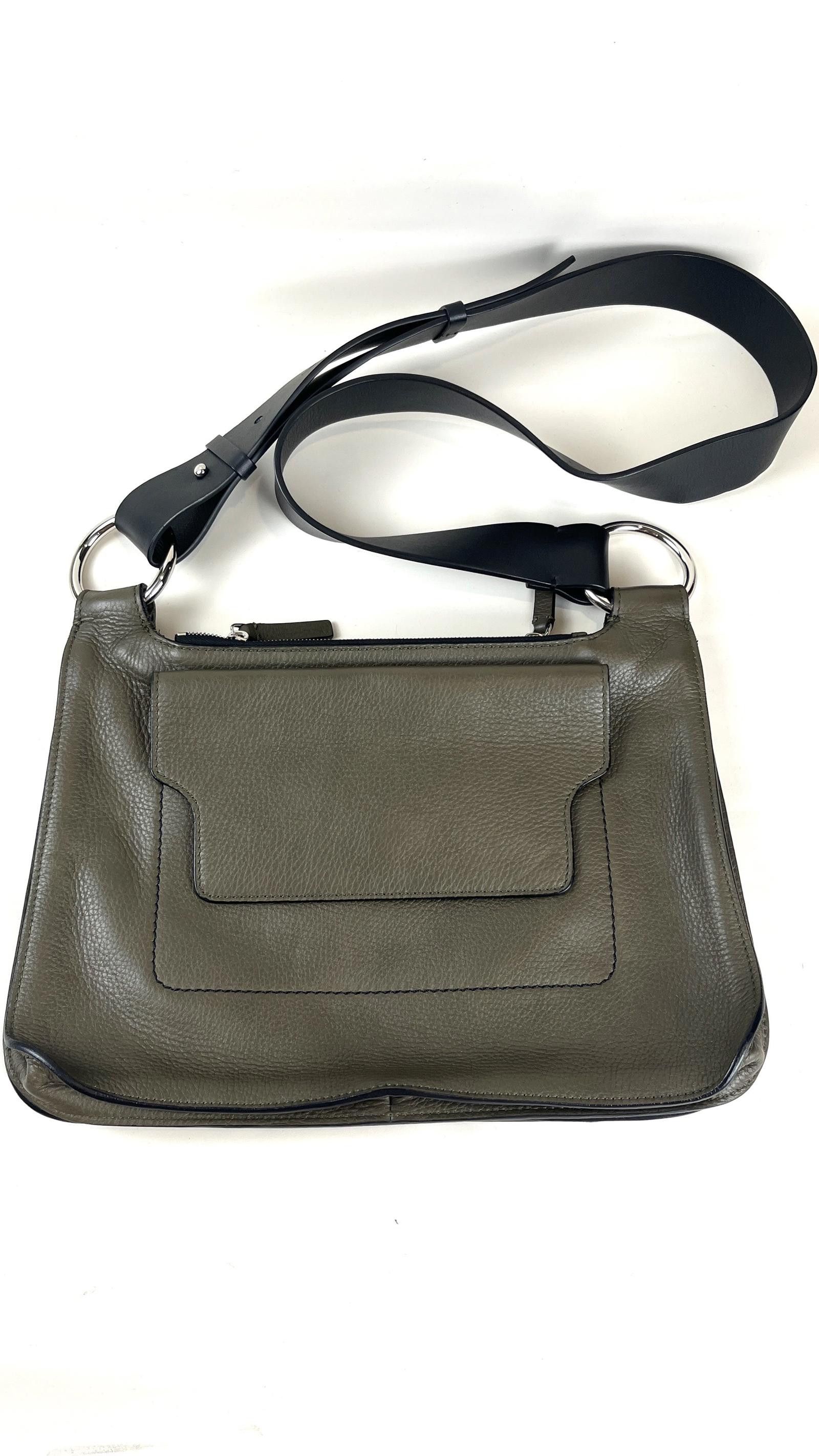 Marni Double Flap Saumur Zip Envelope Bag in Green, Women's