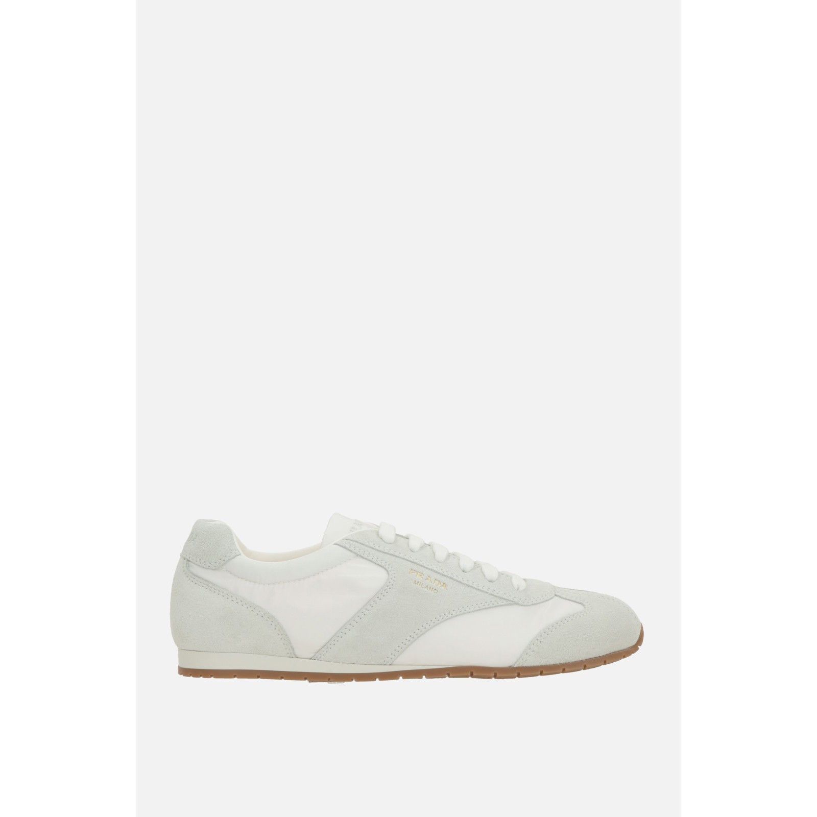 Prada PRADA White Re-Nylon/Suede Sneakers New & Authentic (Men's s Size US 11 / EU 44 - 1 Thumbnail