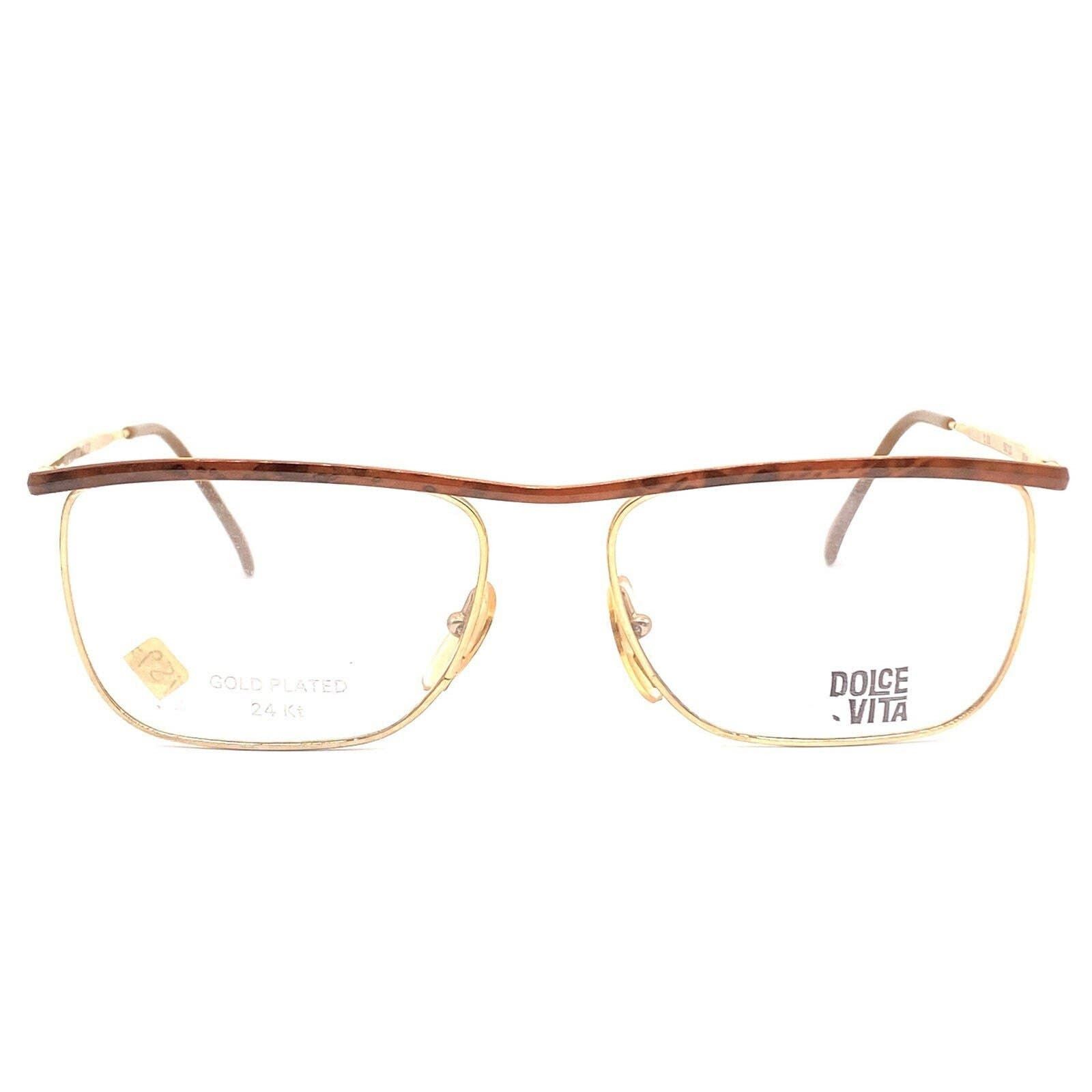 image of Artisan Lab Dolcevita By Casanova Vintage Square 24K Gold Frames Nos 80S, Men's