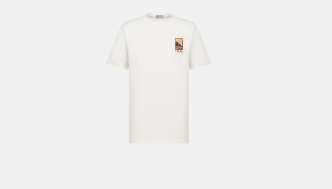 image of Dior O1Bcso1Str0324 T-Shirt In White, Men's (Size Small)