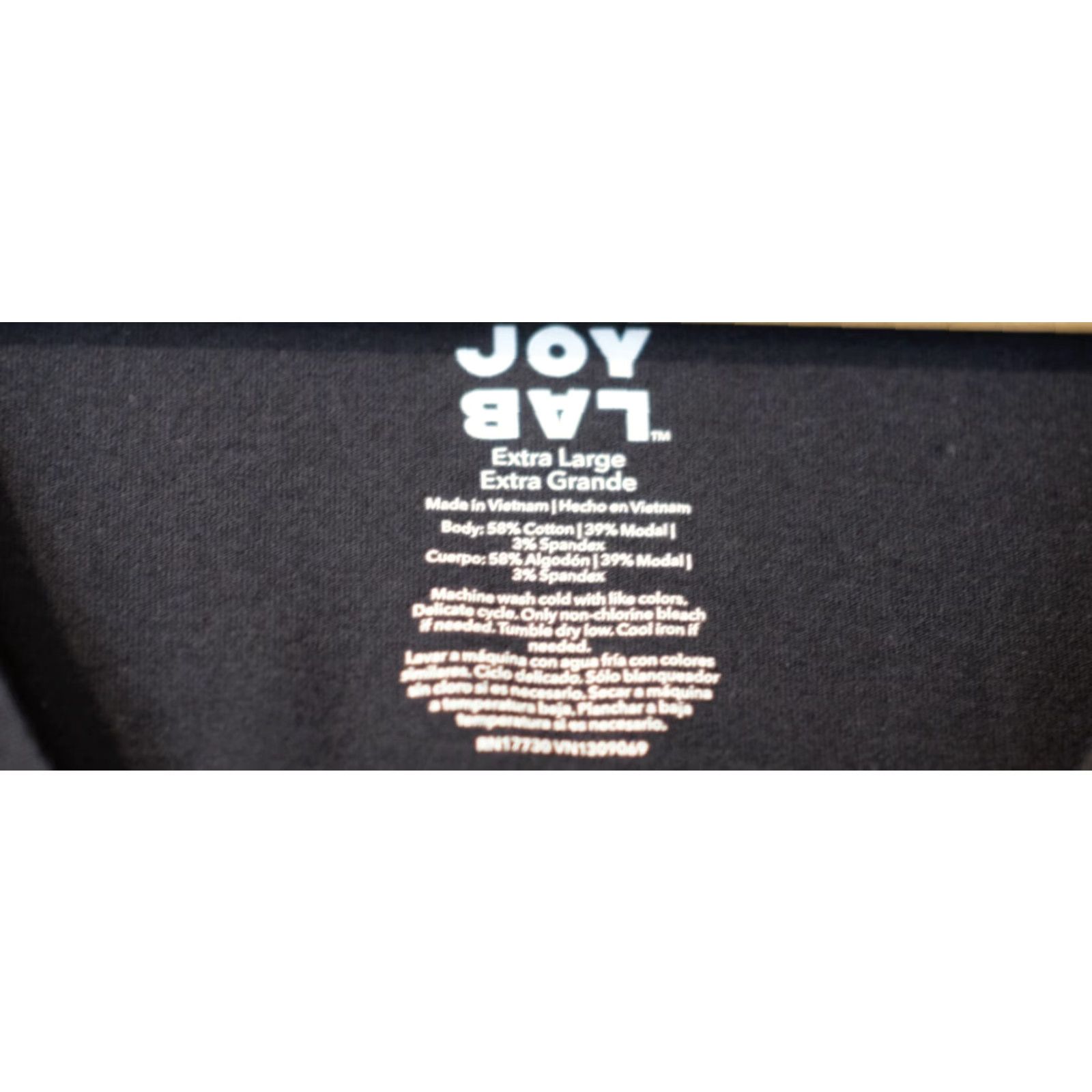 Vintage Joy Lab Tank Top Athletic Twist Front Back Activewear Womens XL Black Cotton/Spandex Pullover Sleeveless Cropped Shirt/Top Size XL / US 12-14 / IT 48-50 - 4 Thumbnail