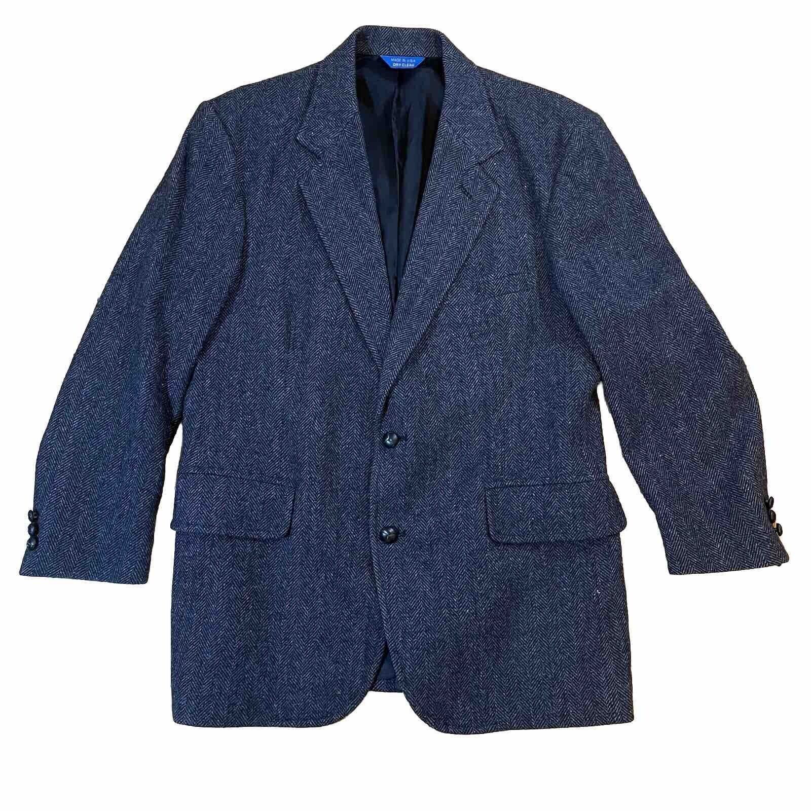 Pendleton Vtg Pendleton Blazer Mens 42 Wool Gray Tweed Sport Coat USA Size 42R - 1 Preview