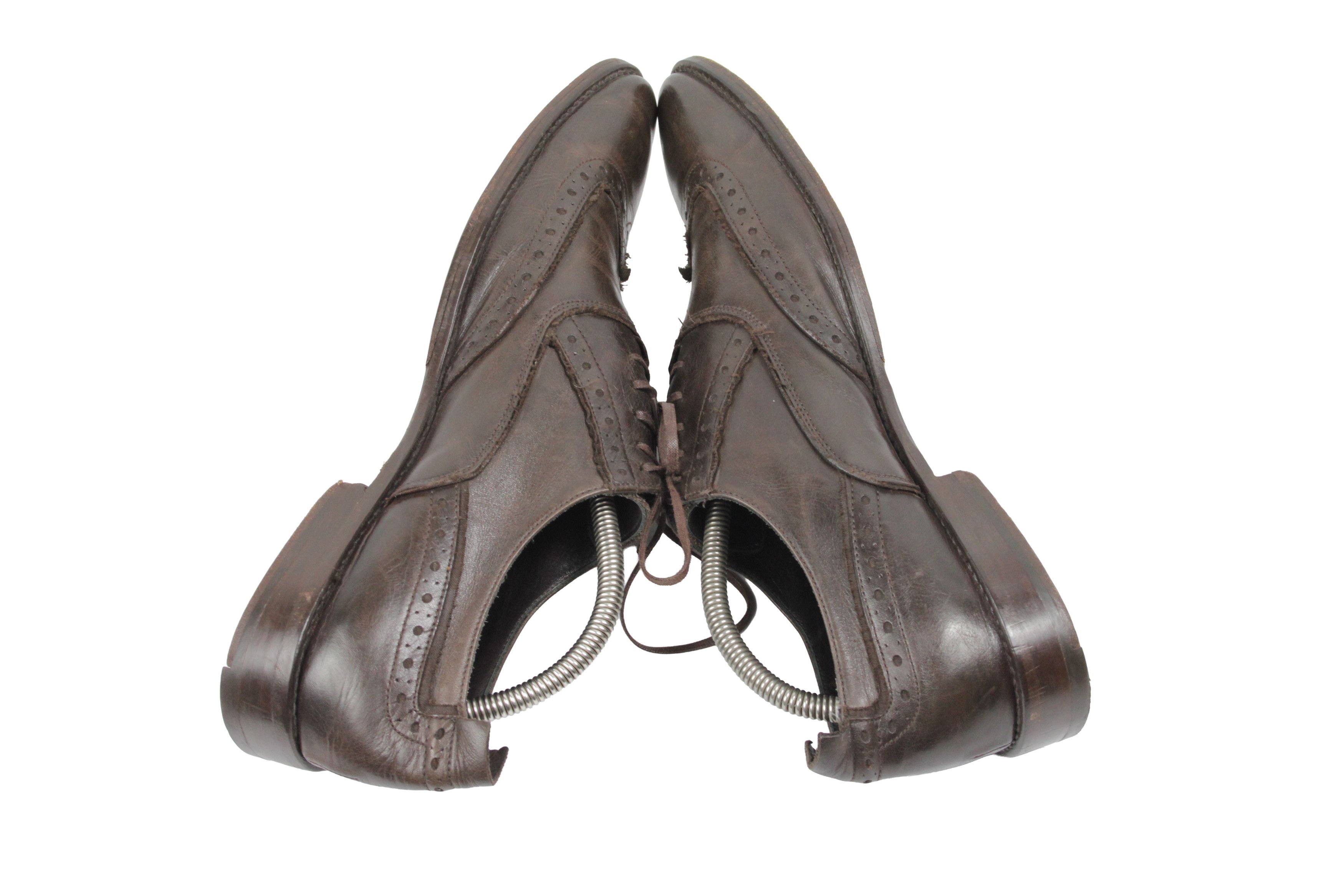 Sonia Rykiel Leather Grunge Brogue Size US 9 / EU 42 - 8 Thumbnail