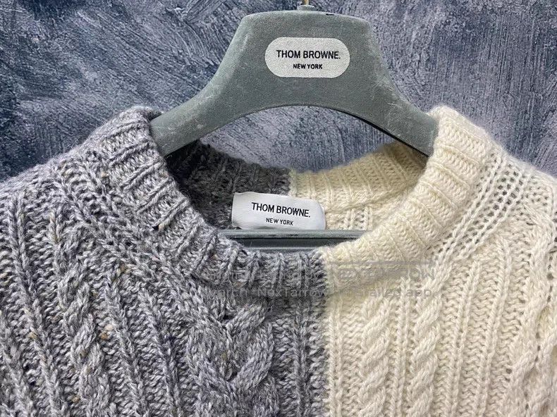 Thom Browne Thom Browne Mohair Long Sleeve Sweater, Light Gray Size US XL / EU 56 / 4 - 3 Thumbnail