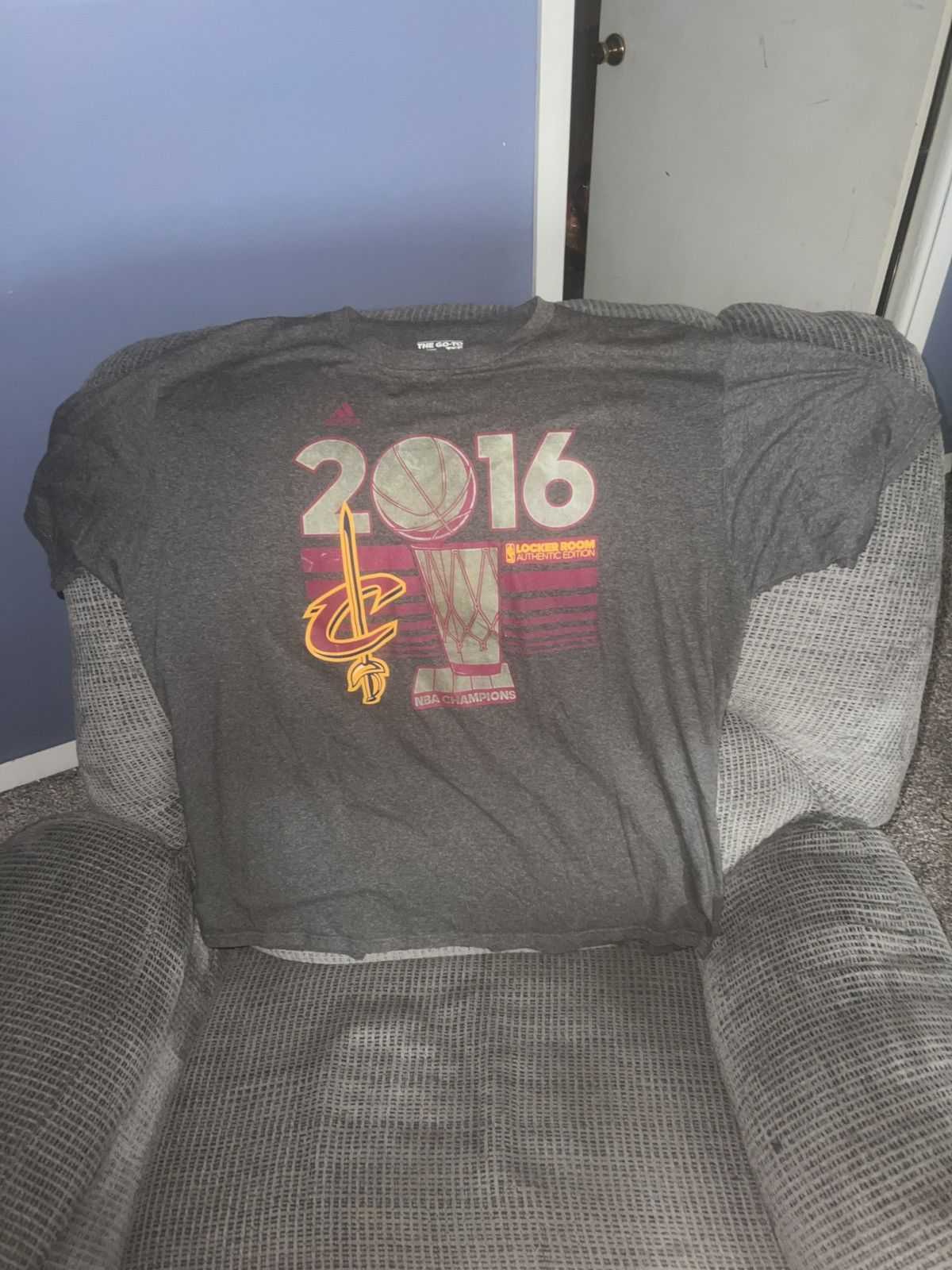 Adidas Adidas NBA 2016 Champions Locker Room Authentic Edition Tee Size US XXL / EU 58 / 5 - 1 Thumbnail