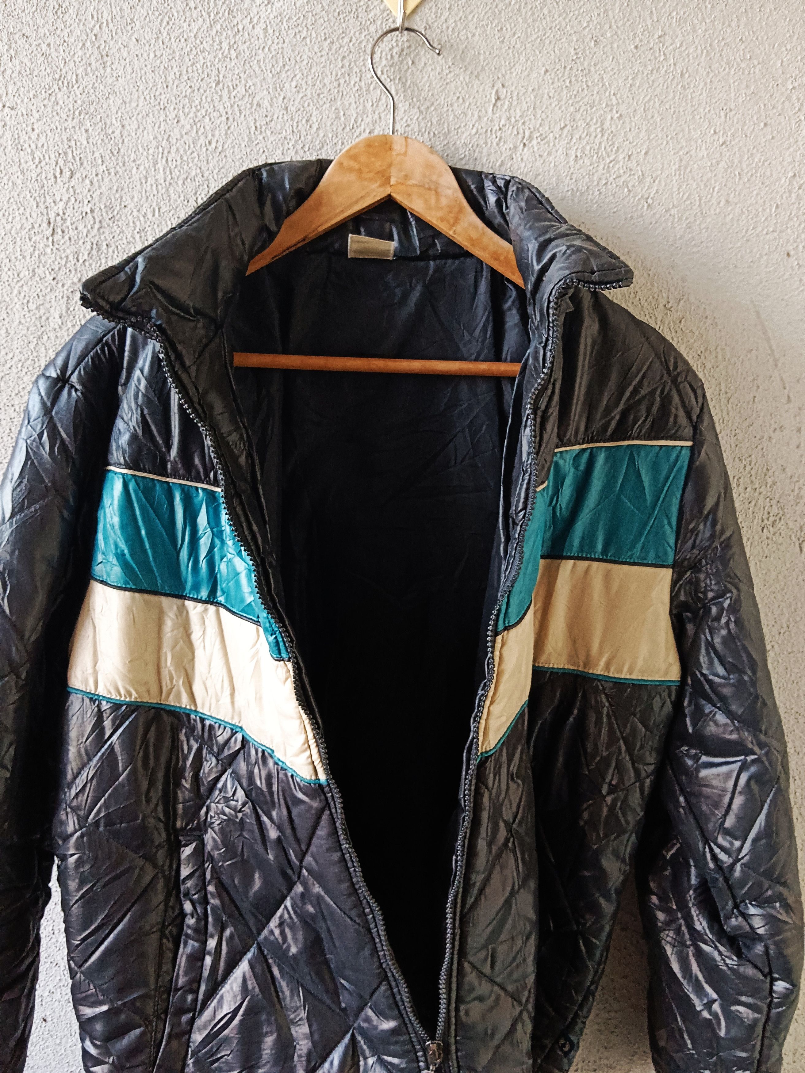 Hang Ten × Vintage Vintage HANG TEN Winter Zipper Jacket Striped Size M Size US M / EU 48-50 / 2 - 6 Thumbnail