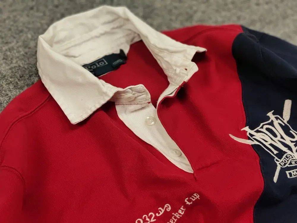 Polo Ralph Lauren Vintage 90's Polo Ralph Lauren Two-Tone logo Polo Shirt Size US S / EU 44-46 / 1 - 5 Thumbnail