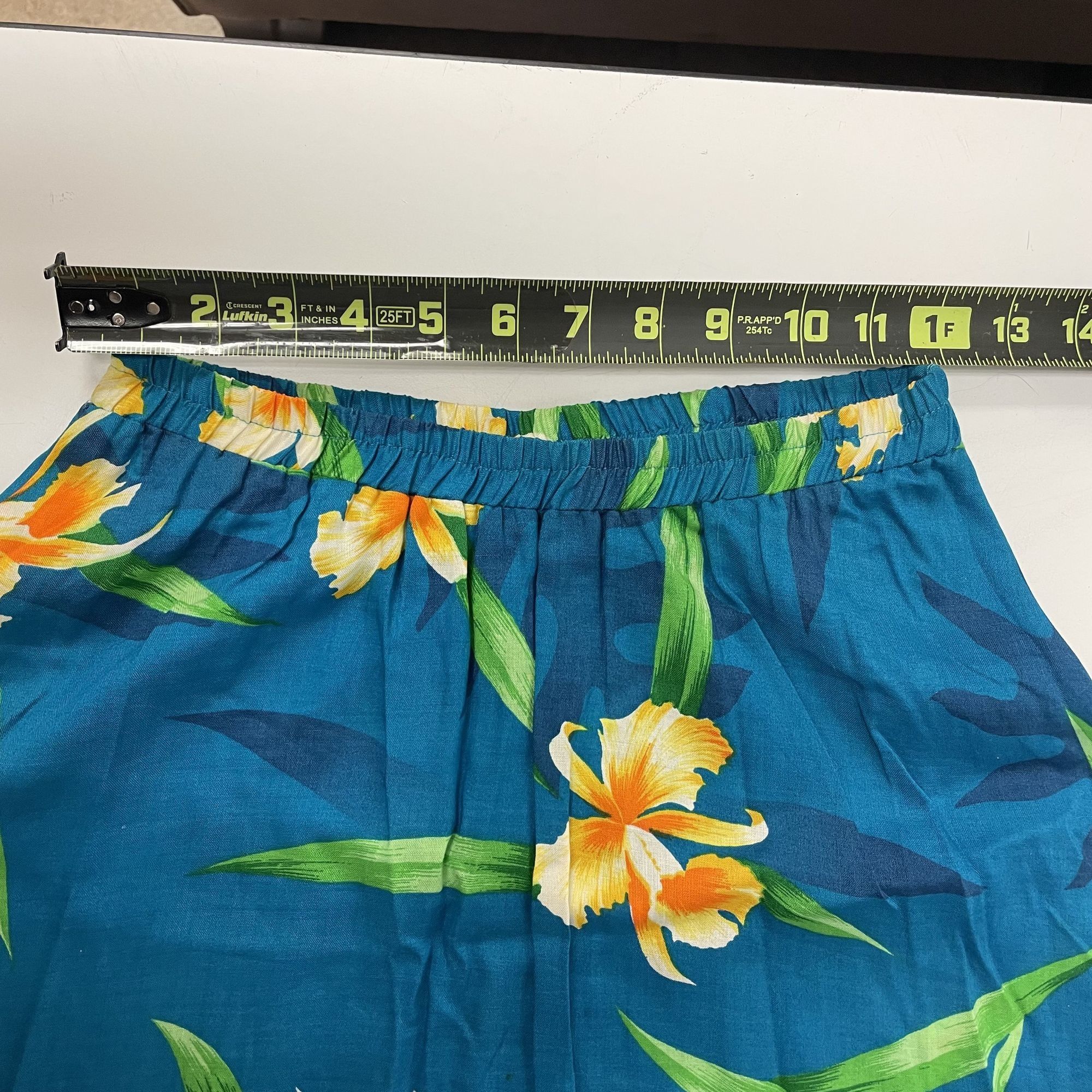 Other Vtg Wild Honey California Blue FLORAL Flowers Tropical Skirt Size 24" / US 00 / IT 34 - 8 Thumbnail