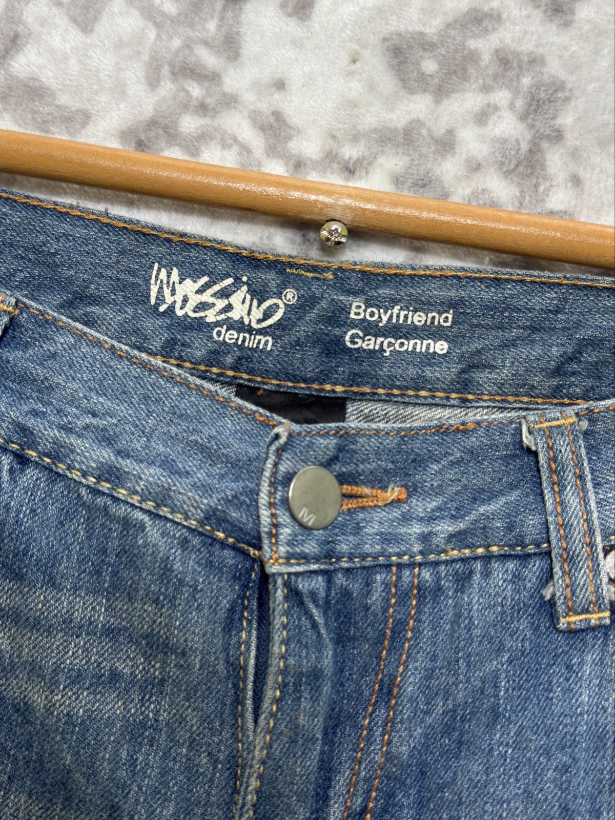 Hysteric Glamour Distressed Plaid Tartans Massino Skinny Fit Denim Jeans Size US 33 - 9 Thumbnail