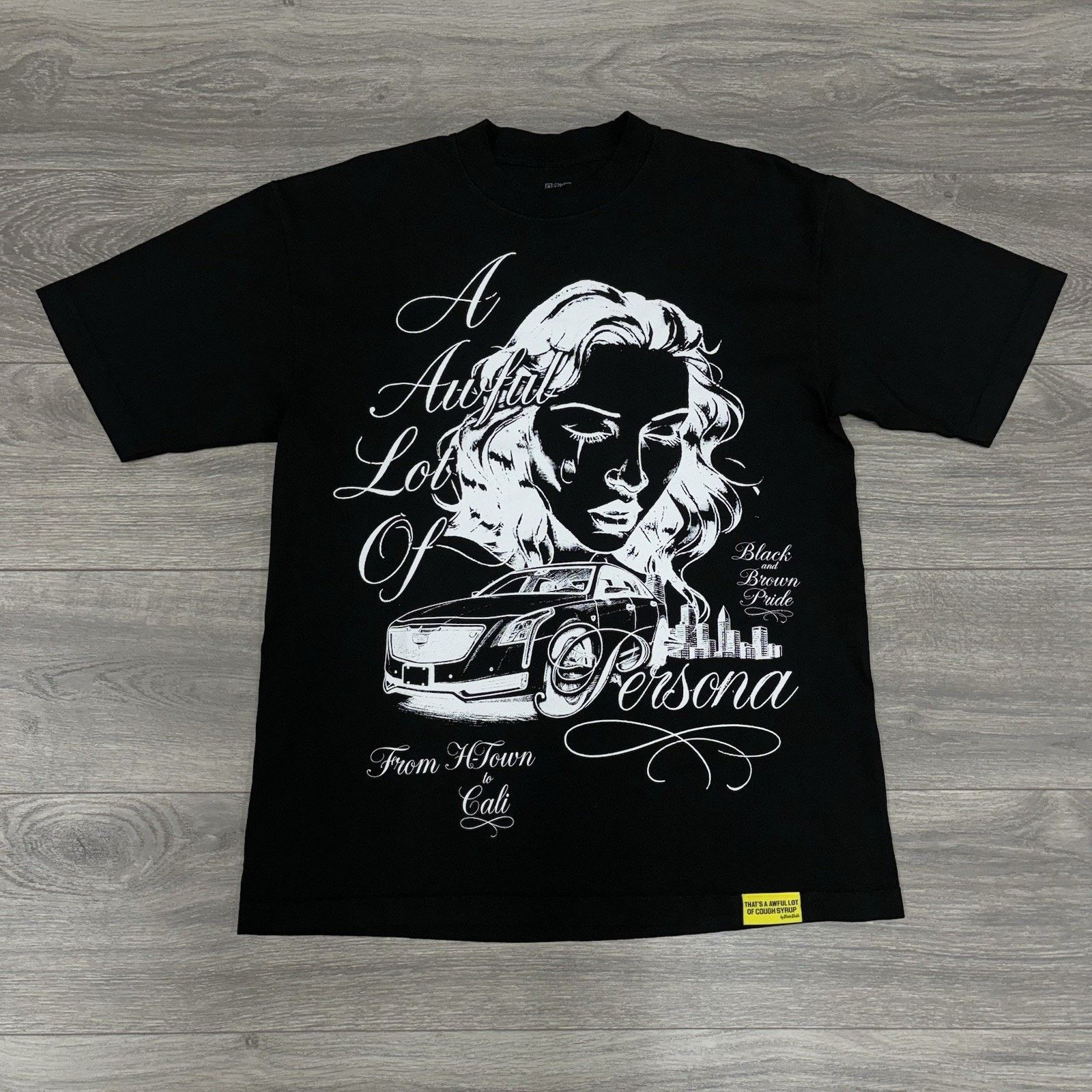 Size M - Awful Lot Of Cough Syrup X Persona T-Shirt | NEW!
