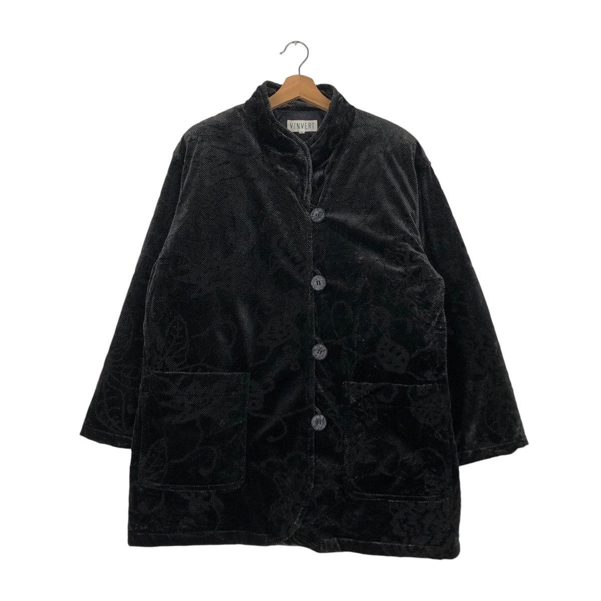 Japanese Brand × Vintage 📌Vintage Chore Button Jacket Rich Black Vinvert Size US L / EU 52-54 / 3 - 2 Thumbnail