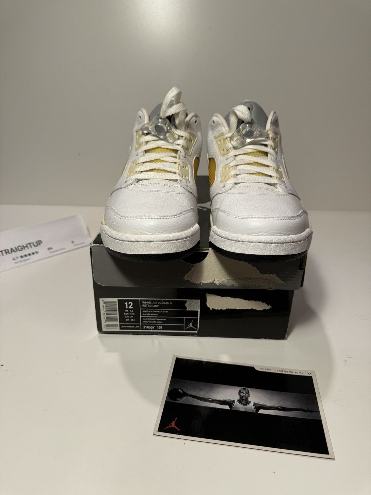 Nike Jordan Retro 5 White Low
