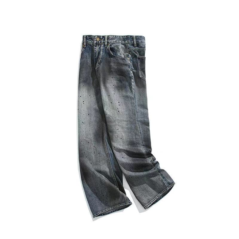 Japanese Brand × Jean Ink Dot Vintage Washed Micro Flare Denim Trousers Size US 32 / EU 48 - 3 Thumbnail
