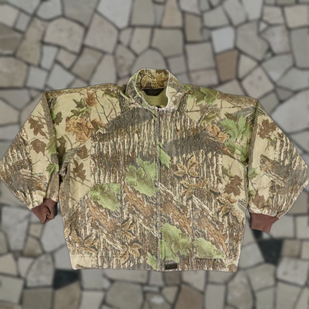 Realtree VINTAGE Liberty Jacket Mens 2XL Camouflage Cotton Flannel Zip Mid-Length Pockets Hunting Everyday Mens Size US XXL / EU 58 / 5 - 1 Thumbnail