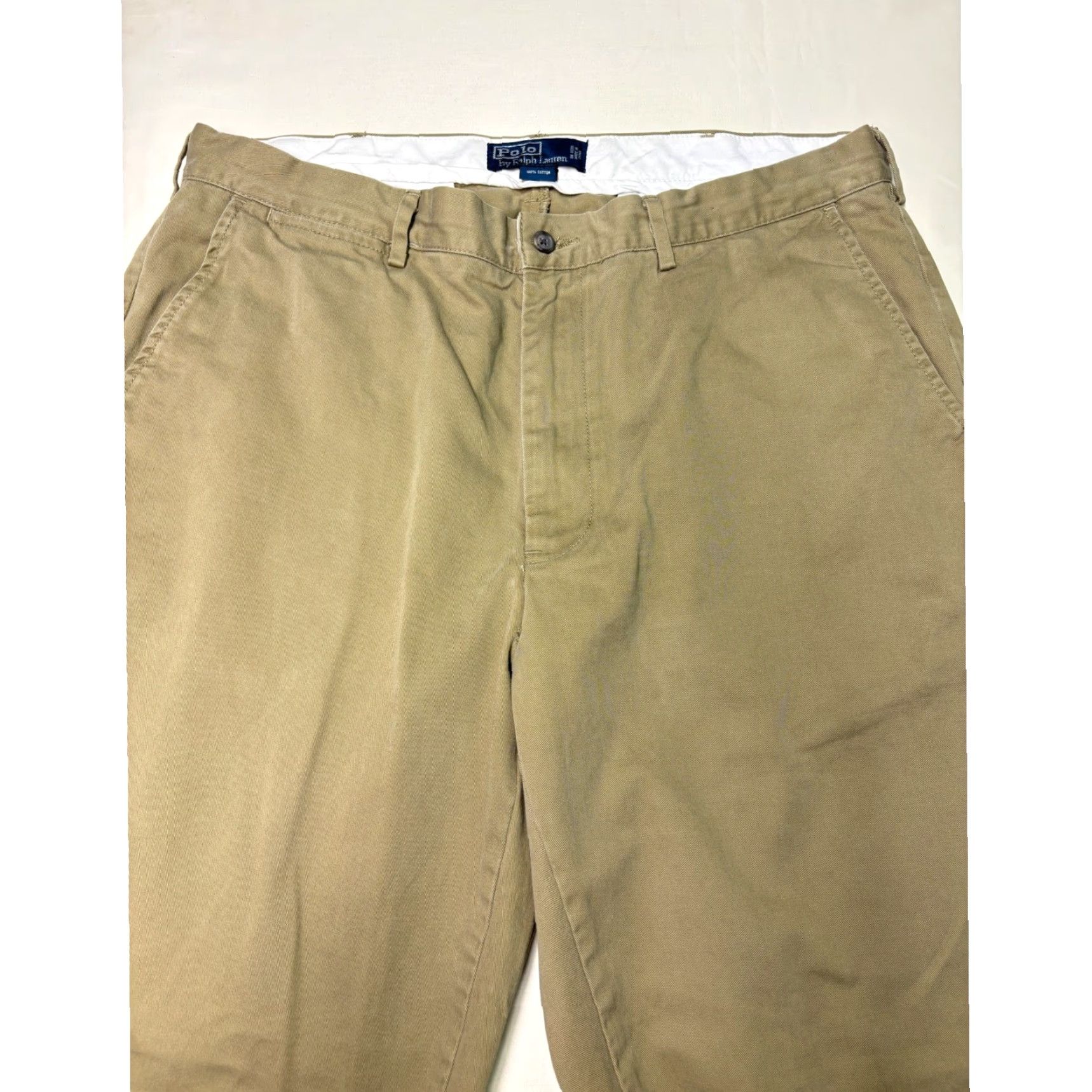 Polo Ralph Lauren VINTAGE Polo Ralph Lauren Mens Classic Chino Pants 38/32 Cotton Khaki Casual Size US M / EU 48-50 / 2 - 2 Thumbnail