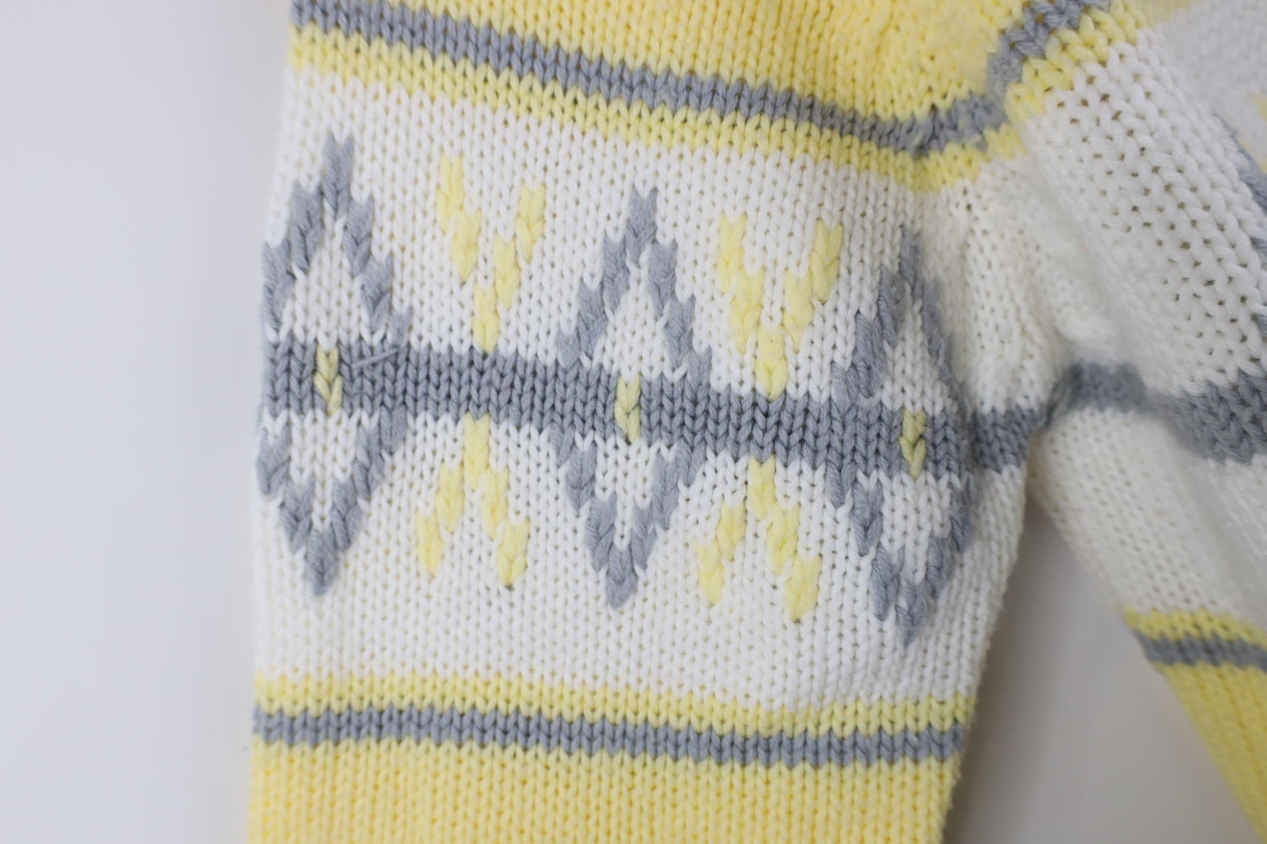 Vintage Vintage 90s Streetwear Ribbed Knit Argyle Diamond Sweater Size L / US 10 / IT 46 - 5 Thumbnail