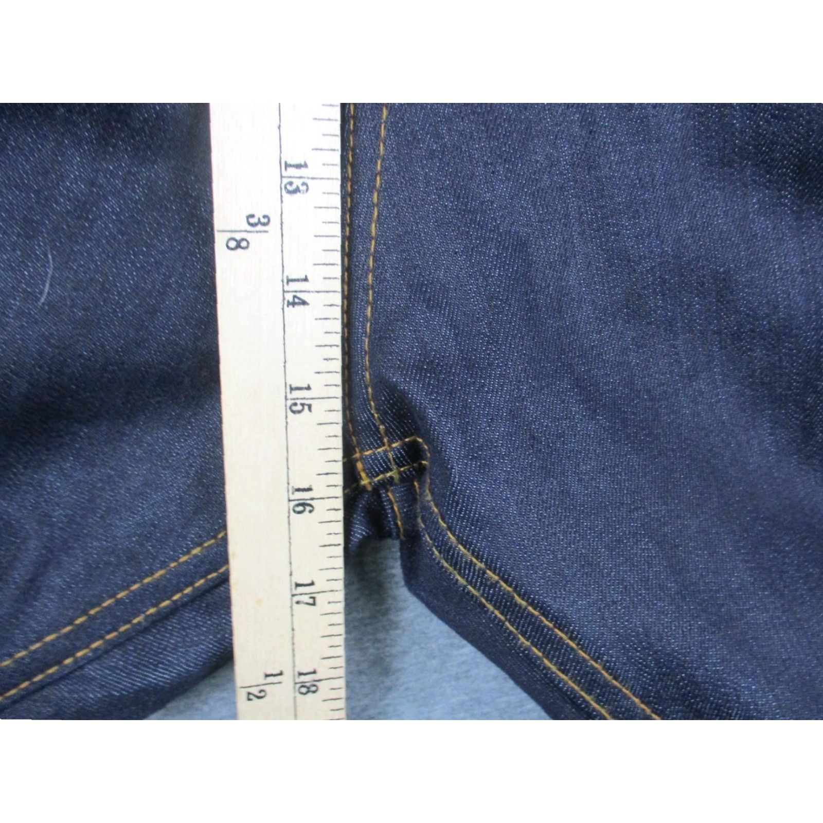 Vintage Evolution Jeans Men’s 48x33 Baggy Dark Wash Denim Rise High Inseam 33 Relaxed Regular Mens Size US 32 / EU 48 - 5 Thumbnail