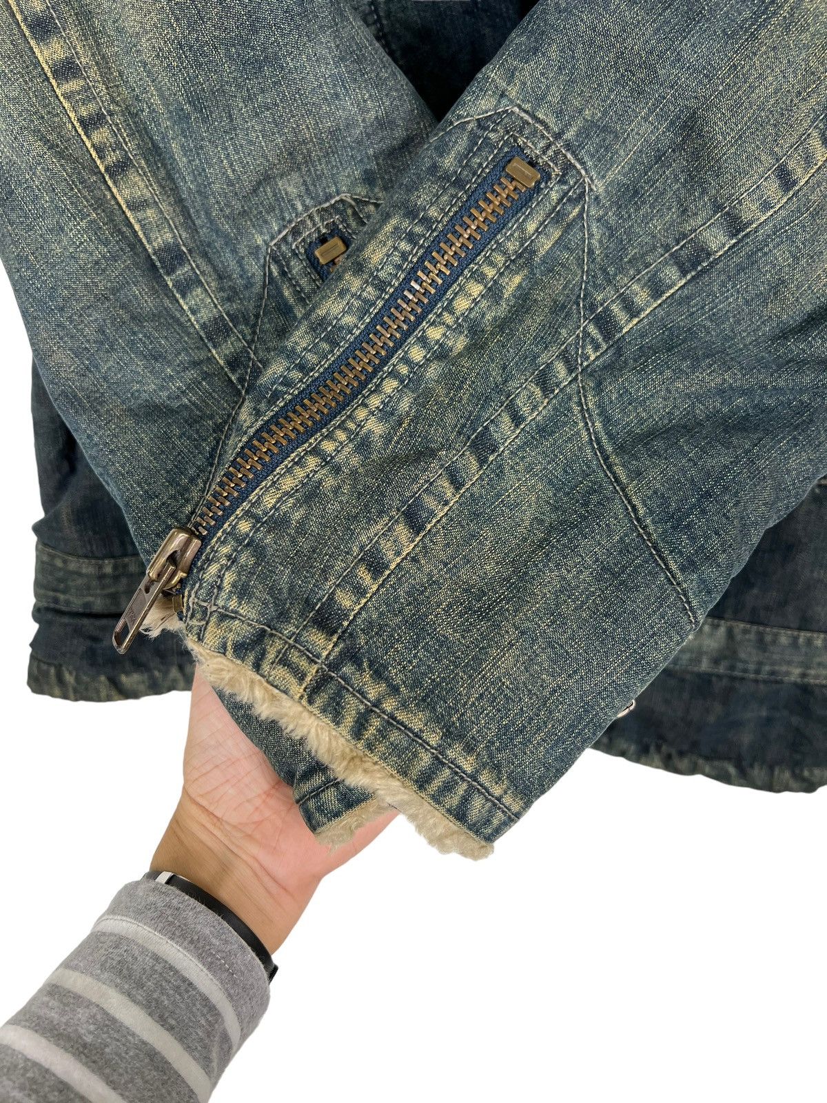 Johnbull 🔥 JOHN BULL DYED BROKEN DENIM JACKET Size US M / EU 48-50 / 2 - 12 Thumbnail