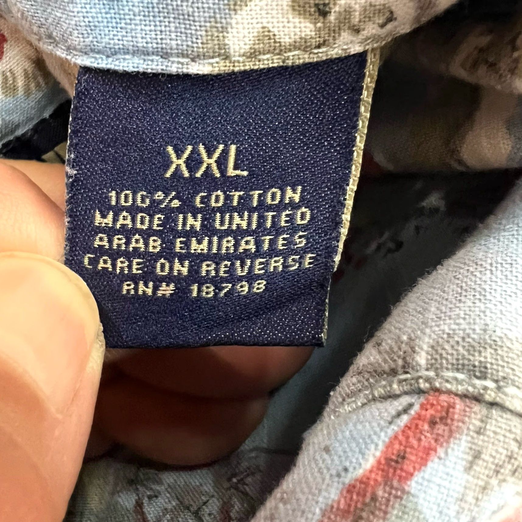 Vintage VINTAGE Wolverine Hawaiian Button Up Shirt Men’s 2XL Blue Short Sleeve UAE Made - Floral Pattern, Cotton, Casual Size US XXL / EU 58 / 5 - 7 Thumbnail