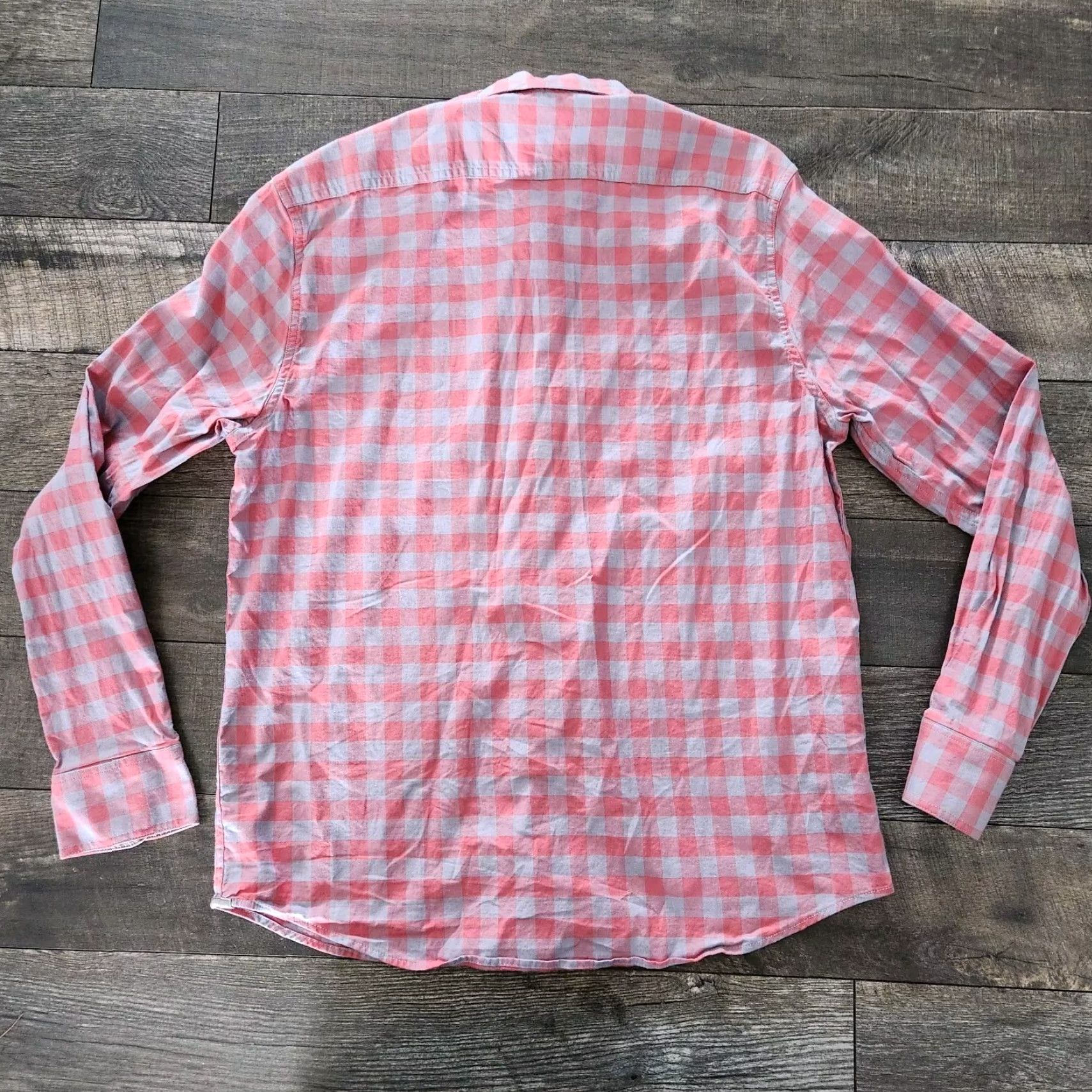 Flag & Anthem Flag & Anthem Madlex Button-Up Long Sleeve Shirt Plaid Coral Gray L Men’s Gray Plaid Button-Up Shirt Size US L / EU 52-54 / 3 - 5 Thumbnail
