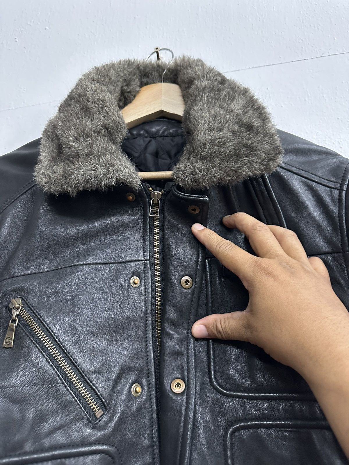 Silas RARE 🇯🇵SILAS Aviator Sheep Skin Leather Jacket Size US S / EU 44-46 / 1 - 7 Thumbnail