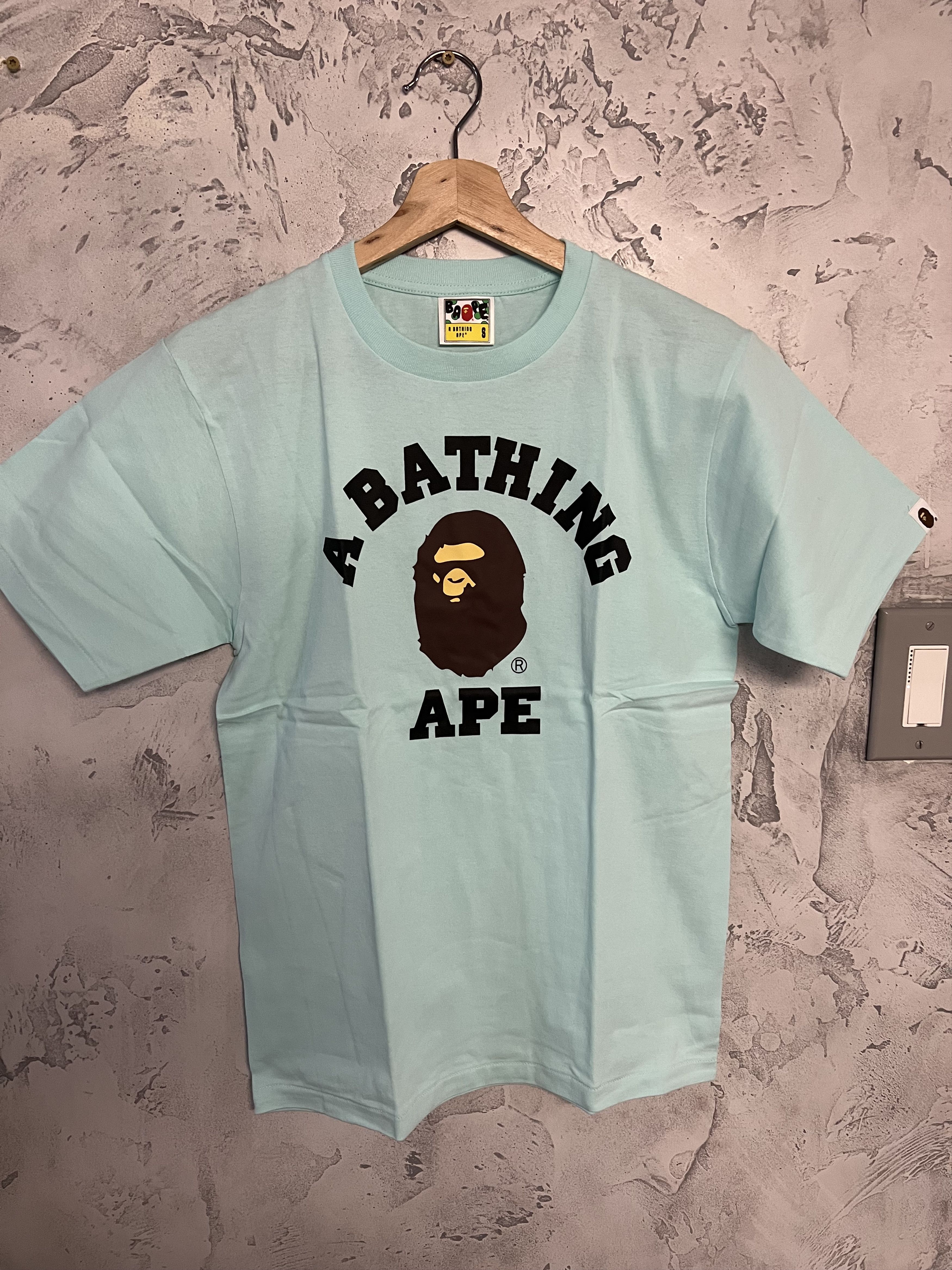 image of Bape College Tee in Sax, Men's (Size Small)